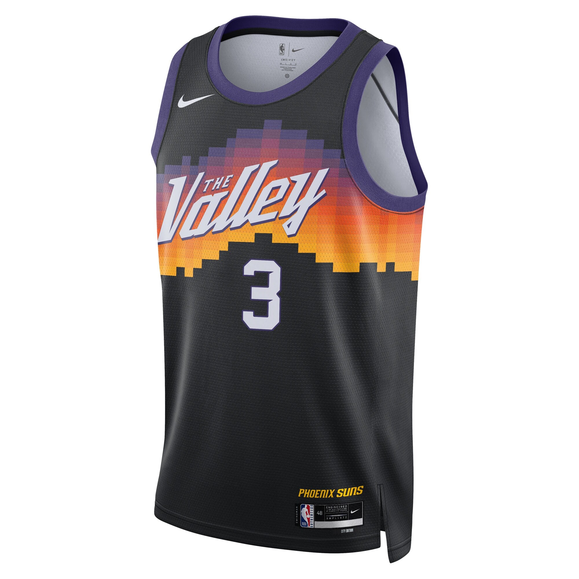 Phoenix Suns Nike 2025/26 City Edition Swingman Jersey - Black - Dillon Brooks - Unisex NBA Team Jersey Basketball Fan Apparel