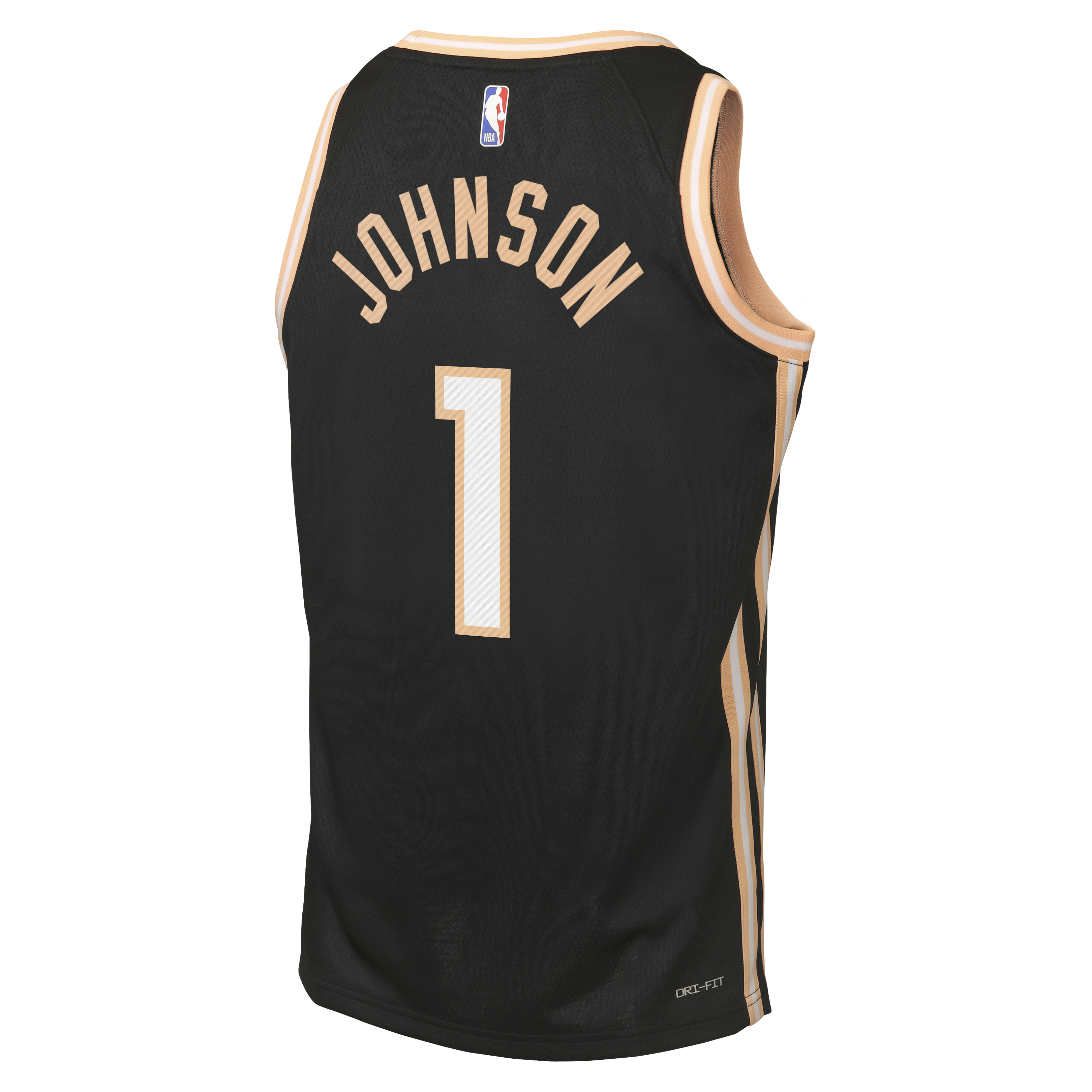 Nike Atlanta Hawks 2025/26 Nike City Edition Swingman Jersey - Black - Jalen Johnson - Youth NBA Team Jersey Basketball Fan Apparel