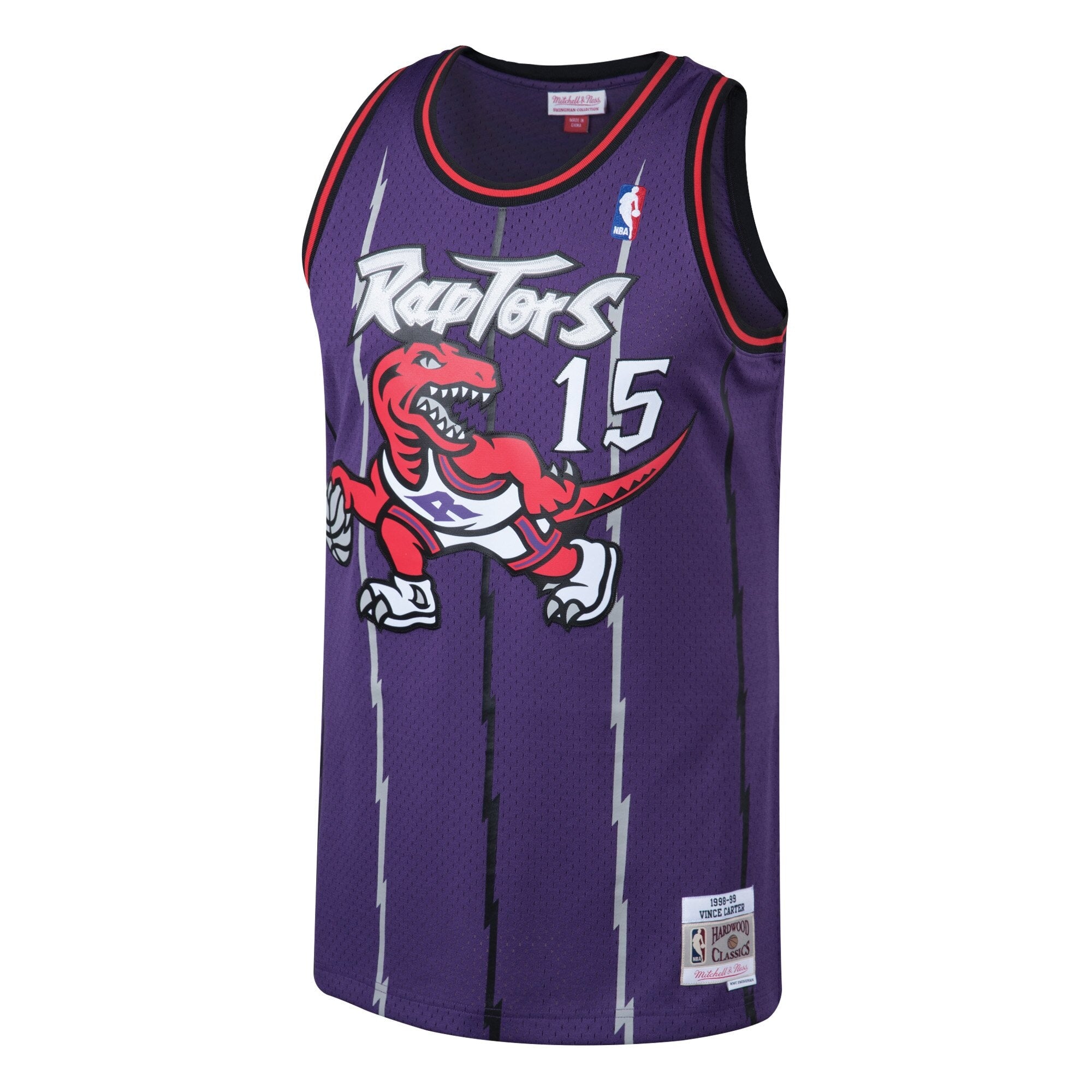 Toronto Raptors Mitchell & Ness Vince Carter Hardwood Classics Road Swingman Jersey - Youth NBA Team Jersey Basketball Fan Apparel