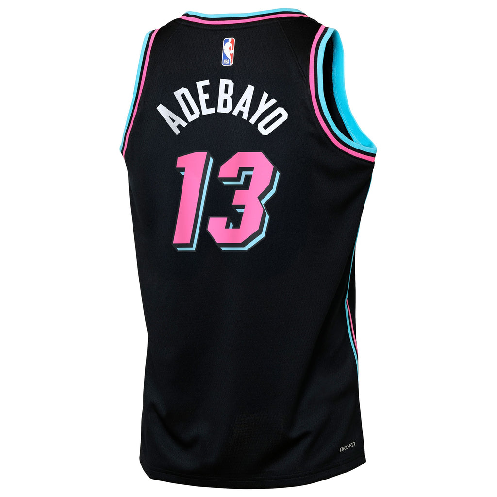 Miami Heat Nike 2025/26 City Edition Swingman Jersey - Black - Bam Adebayo - Youth NBA Team Jersey Basketball Fan Apparel