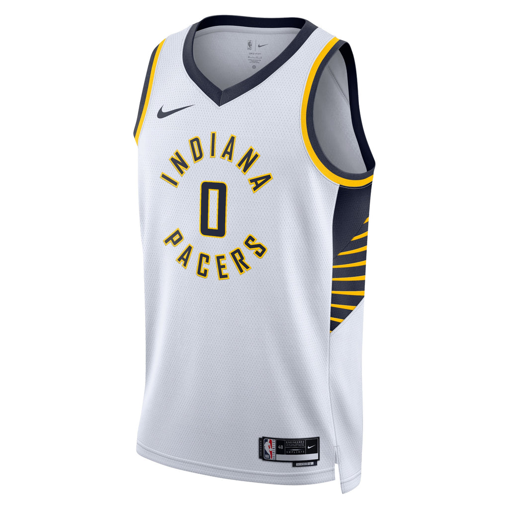 Indiana Pacers Nike Association Edition Swingman Jersey - White - Tyrese Haliburton - Unisex NBA Team Jersey Basketball Fan Apparel