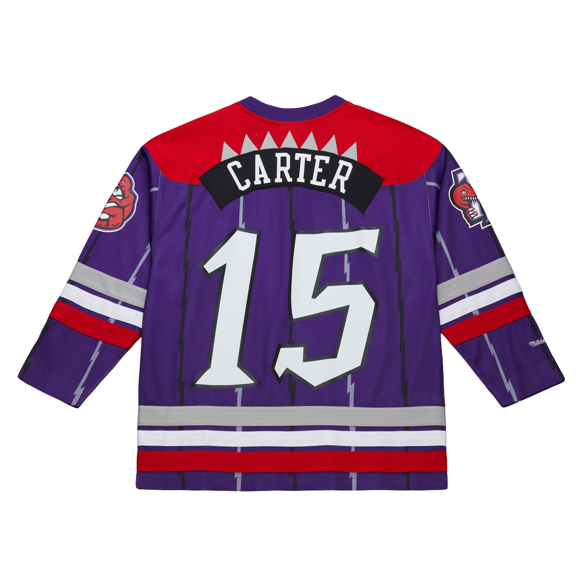 Unisex Mitchell & Ness Vince Carter Purple Toronto Raptors Maxxed Out Fashion Hockey Jersey NBA Team Jersey Basketball Fan Apparel
