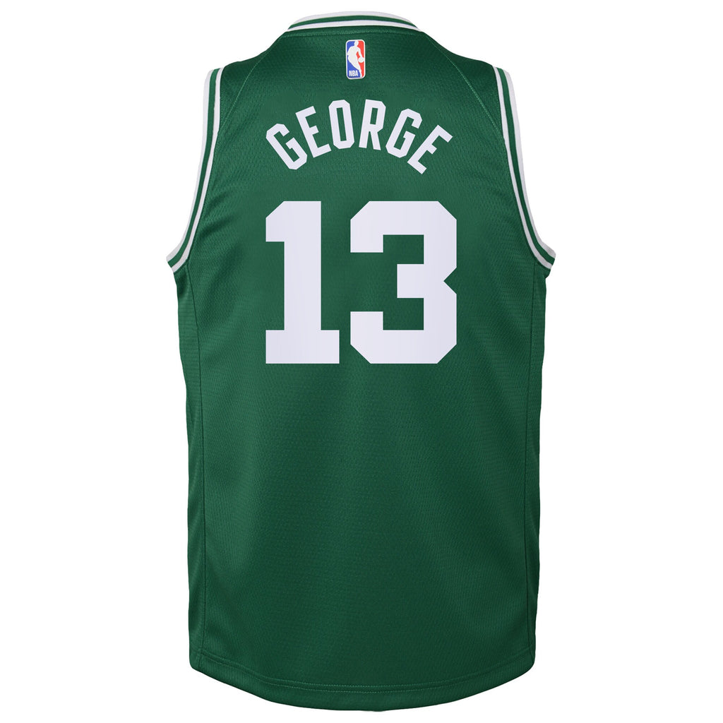 Boston Celtics Nike Replica Icon Edition Jersey - Kelly Green - Paul George - Kids NBA Team Jersey Basketball Fan Apparel
