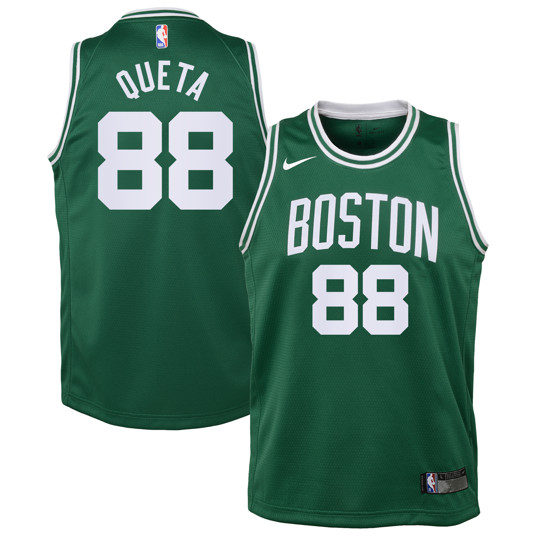 Boston Celtics Nike Icon Edition Swingman Jersey - Kelly Green - Neemias Queta - Youth NBA Team Jersey Basketball Fan Apparel