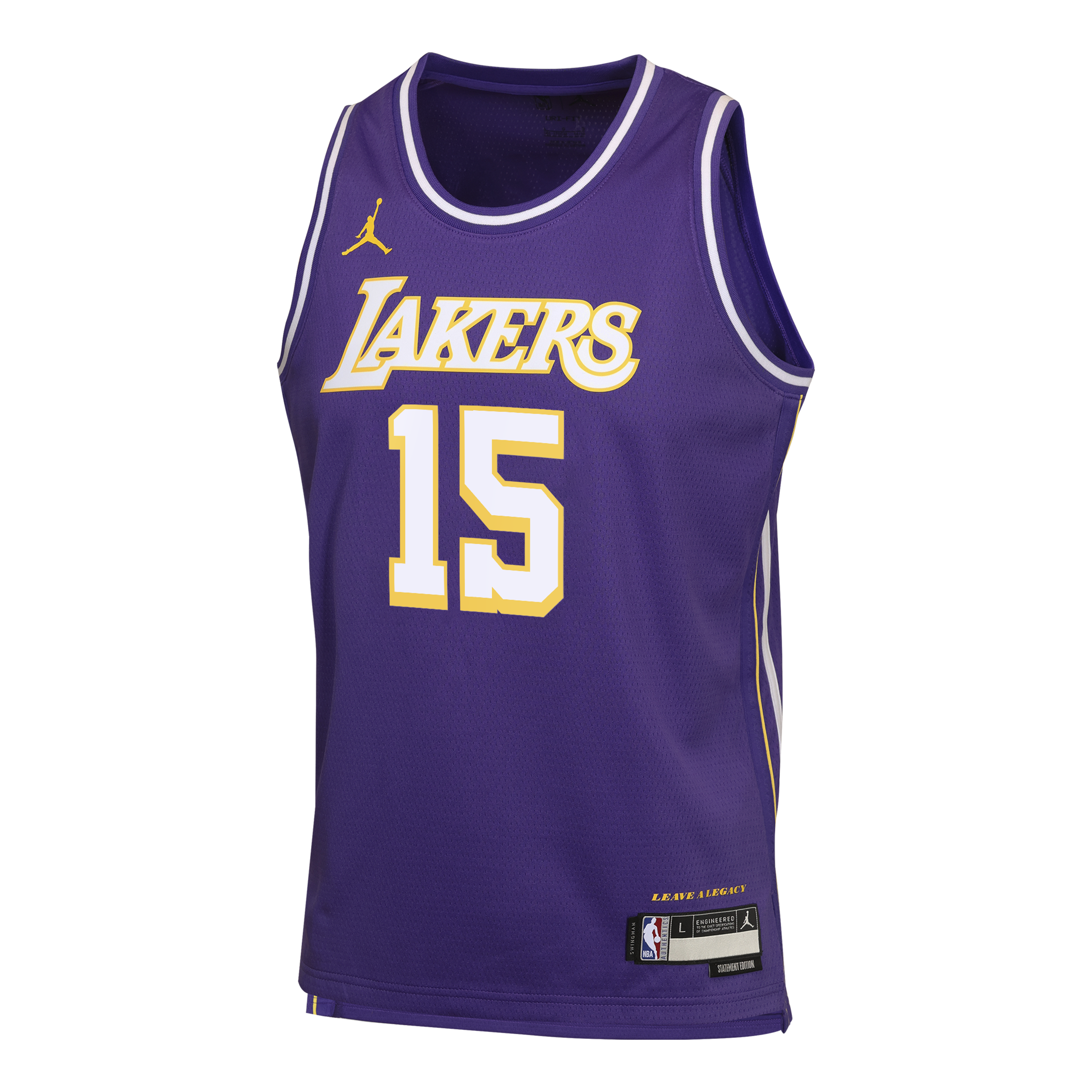 Los Angeles Lakers Jordan Brand Statement Edition Jersey - Purple - Austin Reaves - Youth NBA Team Jersey Basketball Fan Apparel
