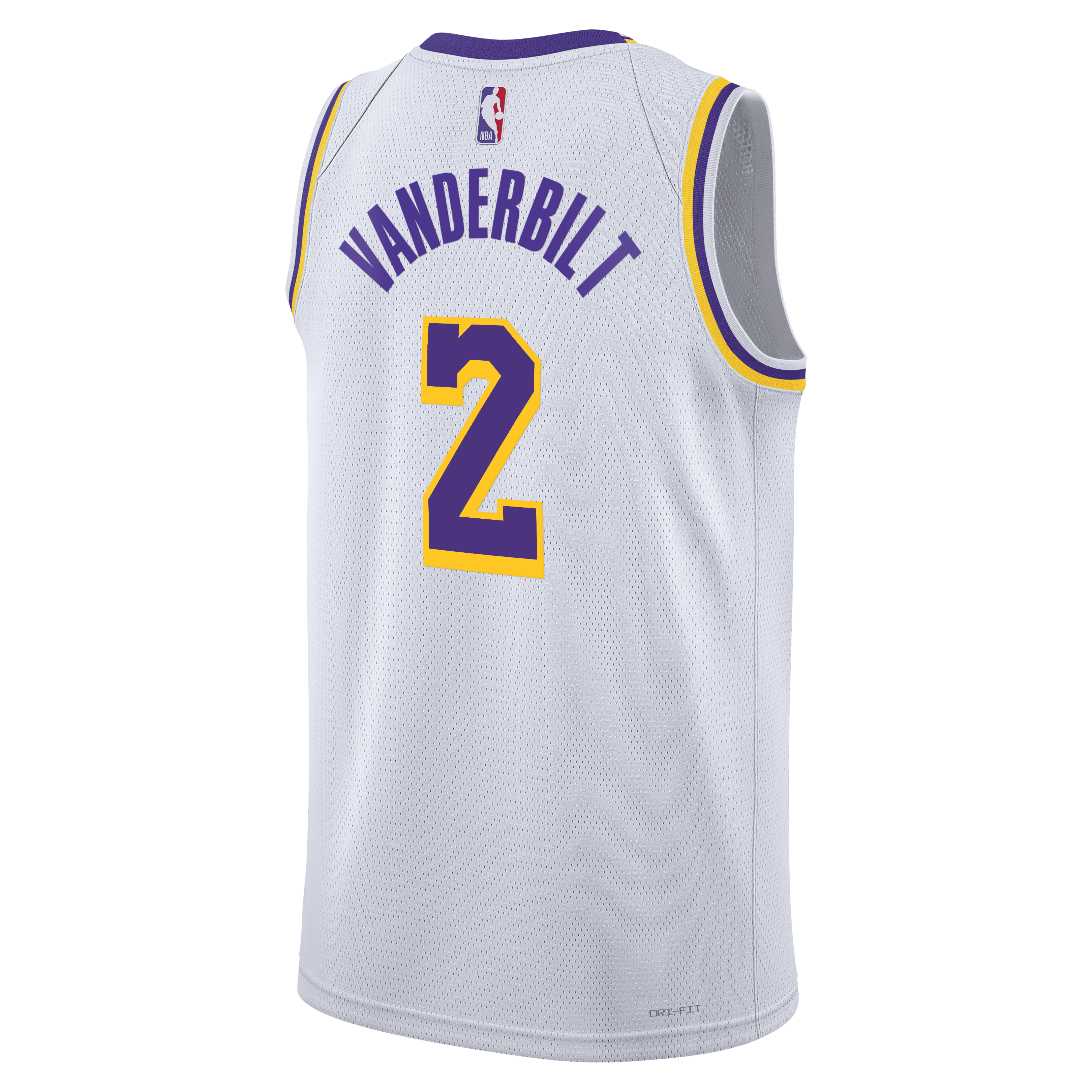 Los Angeles Lakers Nike Association Edition Swingman Jersey - White - Jarred Vanderbilt - Unisex NBA Team Jersey Basketball Fan Apparel