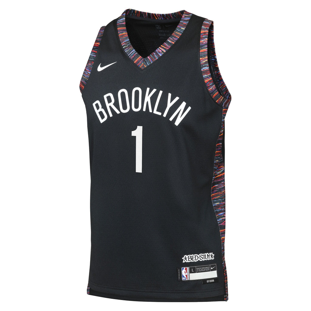 Brooklyn Nets Nike 2025/26 City Edition Swingman Jersey - Black - Ziaire Williams - Youth NBA Team Jersey Basketball Fan Apparel