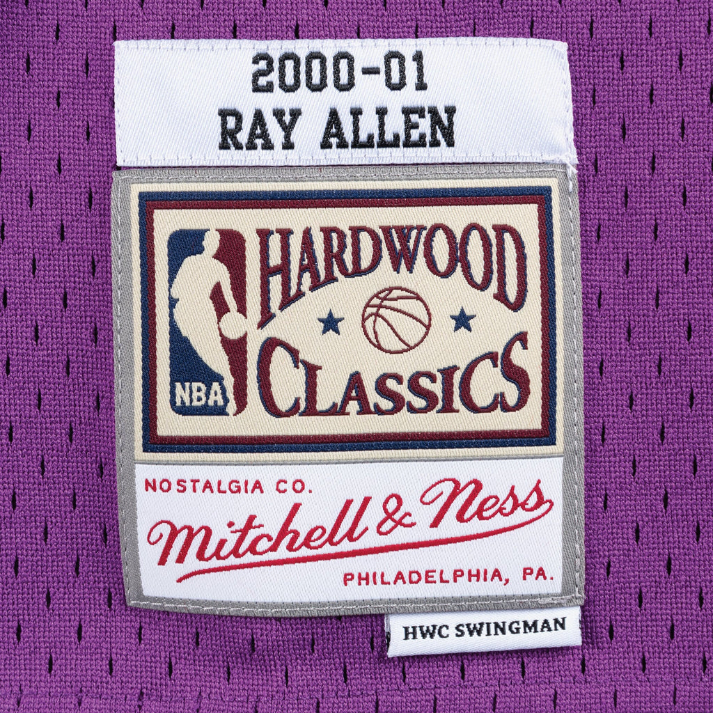 Milwaukee Bucks Mitchell & Ness Swingman Jersey Road Ray Allen 2000-01 NBA Team Jersey Basketball Fan Apparel