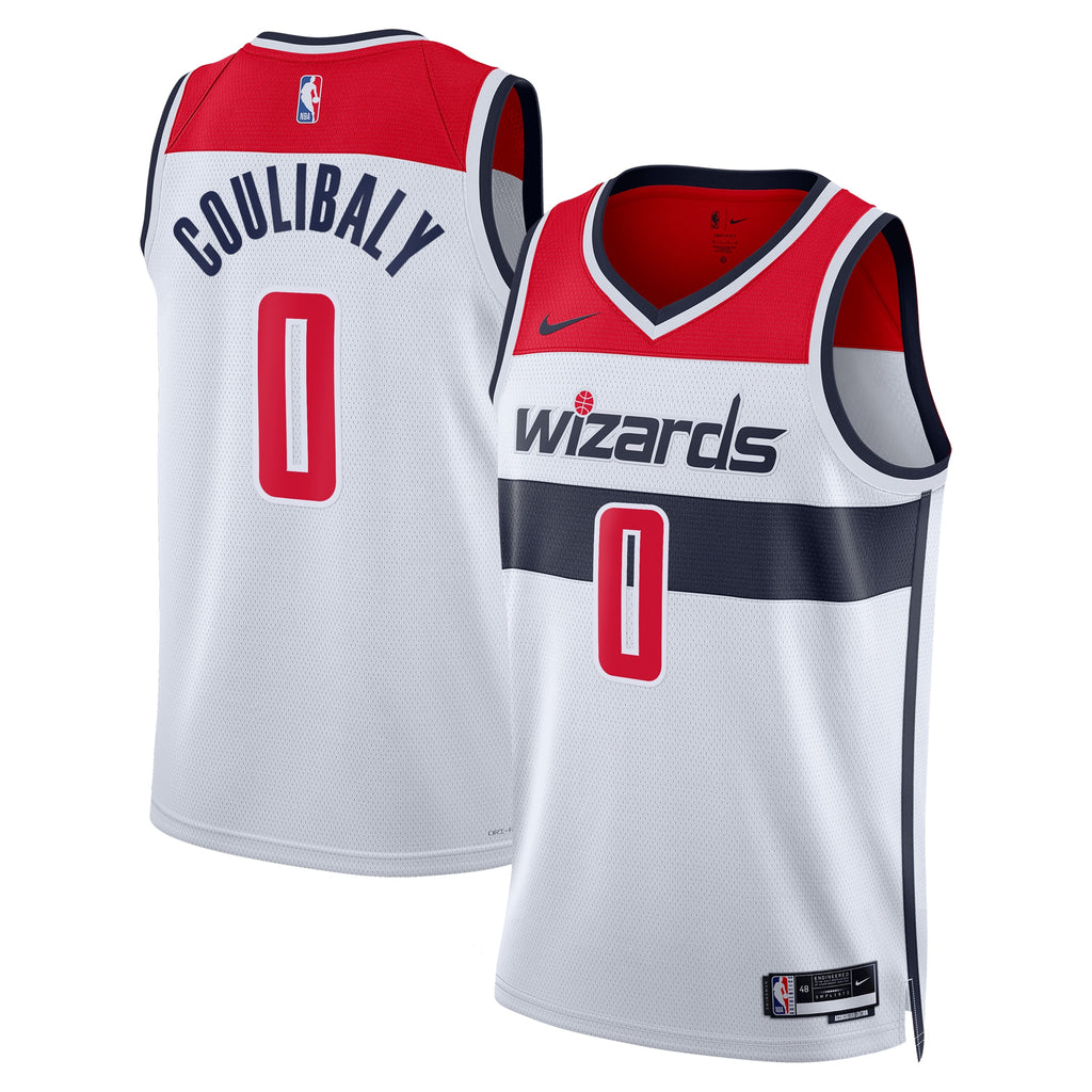 Washington Wizards Nike Association Edition Swingman Jersey - White - Bilal Coulibaly - Unisex NBA Team Jersey Basketball Fan Apparel