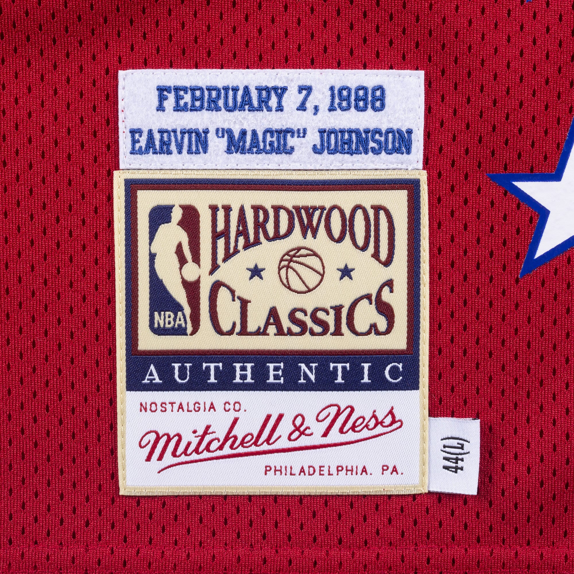 NBA All-Star West Mitchell & Ness Authentic Jersey Magic Johnson 1988 NBA Team Jersey Basketball Fan Apparel