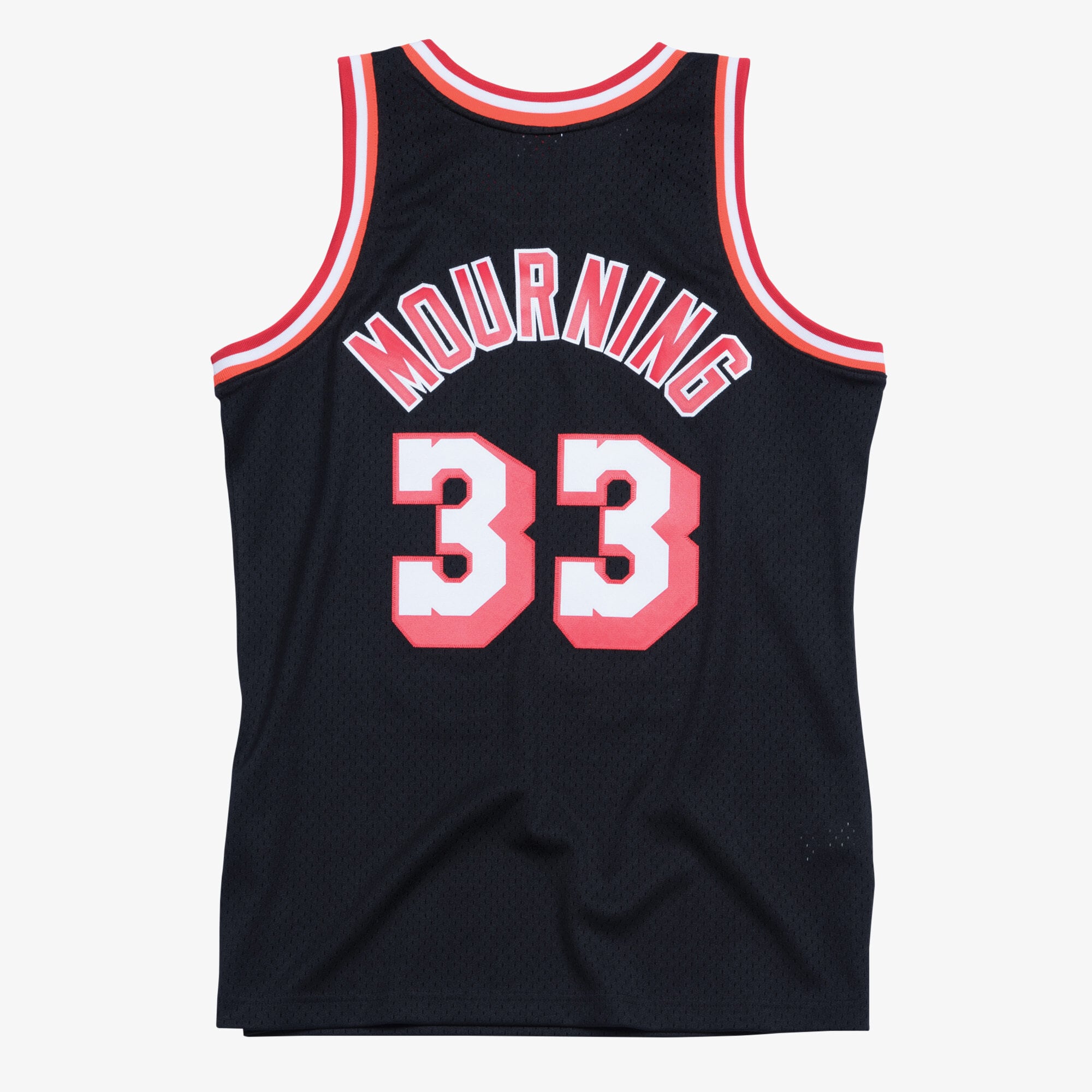 Miami Heat Mitchell & Ness Alonzo Mourning Hardwood Classics Swingman Jersey - Black - Men's NBA Team Jersey Basketball Fan Apparel