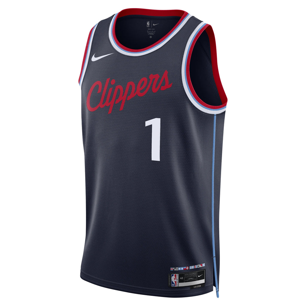 LA Clippers Nike Replica Icon Swingman Jersey - Navy - Keaton Wagler - Unisex NBA Team Jersey Basketball Fan Apparel