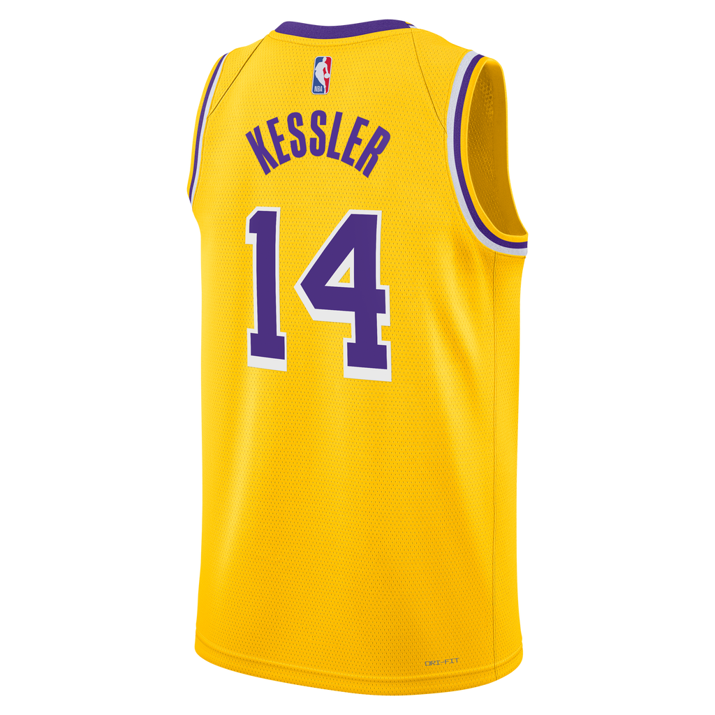 Los Angeles Lakers Nike Icon Edition Swingman Jersey - Gold - Walker Kessler - Unisex NBA Team Jersey Basketball Fan Apparel