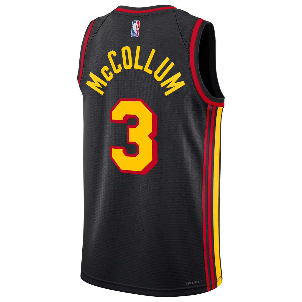 Atlanta Hawks Jordan Brand Statement Edition Swingman Jersey - Black - CJ McCollum - Unisex NBA Team Jersey Basketball Fan Apparel
