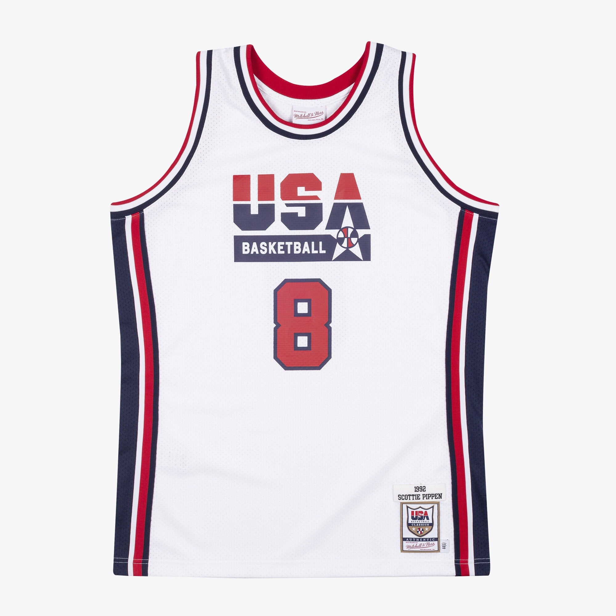 USA Basketball Mitchell & Ness Authentic Jersey Scottie Pippen 1992 NBA Team Jersey Basketball Fan Apparel