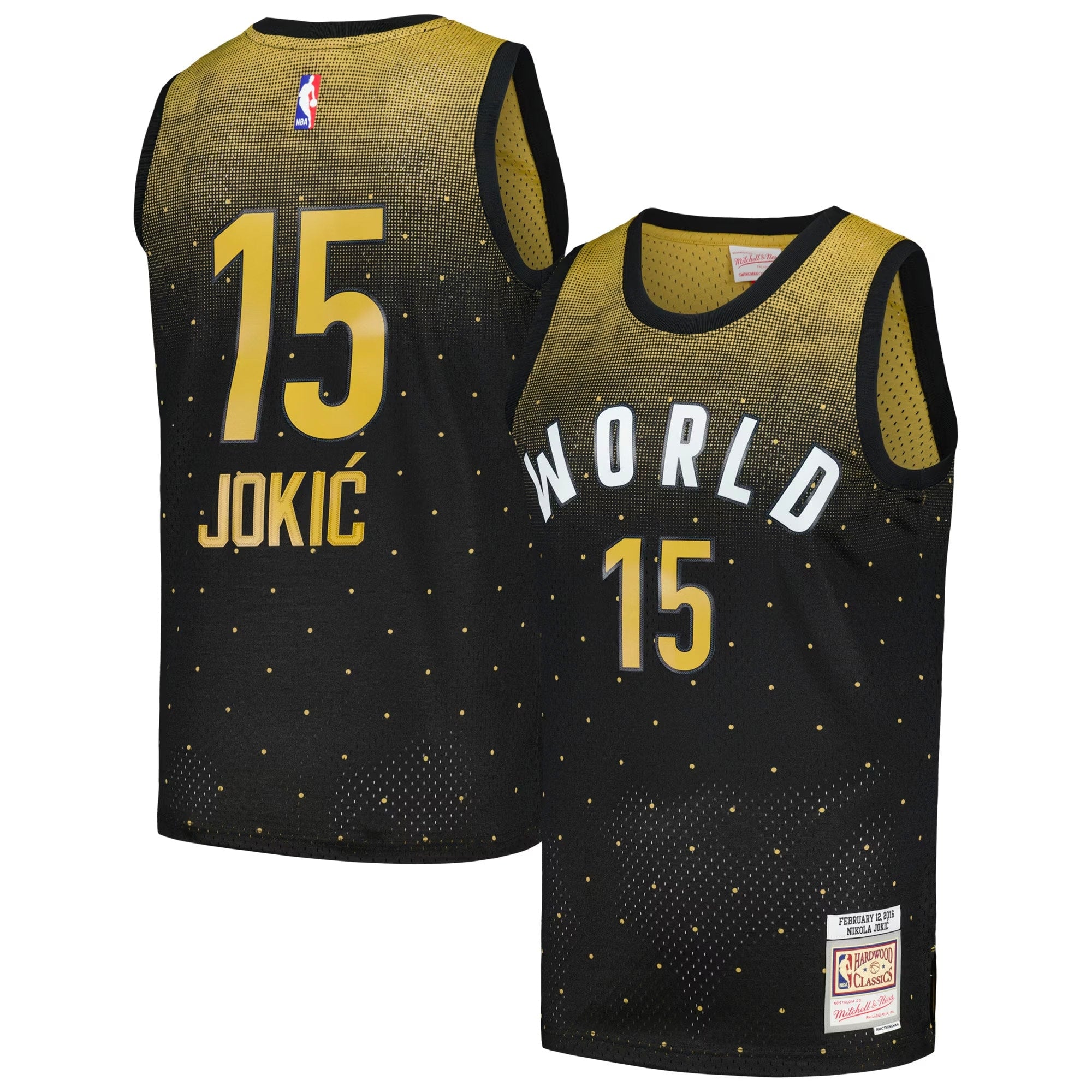 Mitchell & Ness Nikola Jokic Black 2016 NBA Rising Stars Challenge Hardwood Classics Swingman Jersey - Men's NBA Team Jersey Basketball Fan Apparel