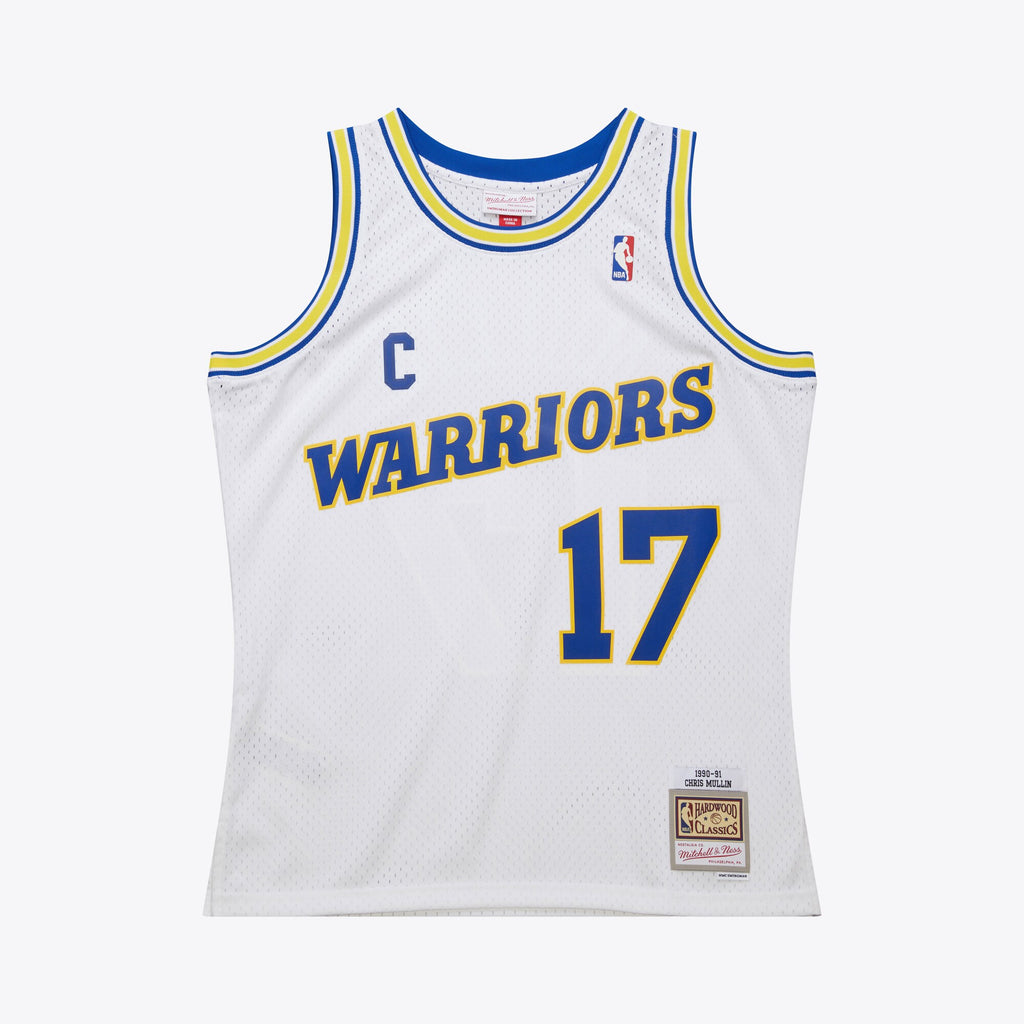 Golden State Warriors Mitchell & Ness Swingman Jersey 1990 Chris Mullin NBA Team Jersey Basketball Fan Apparel