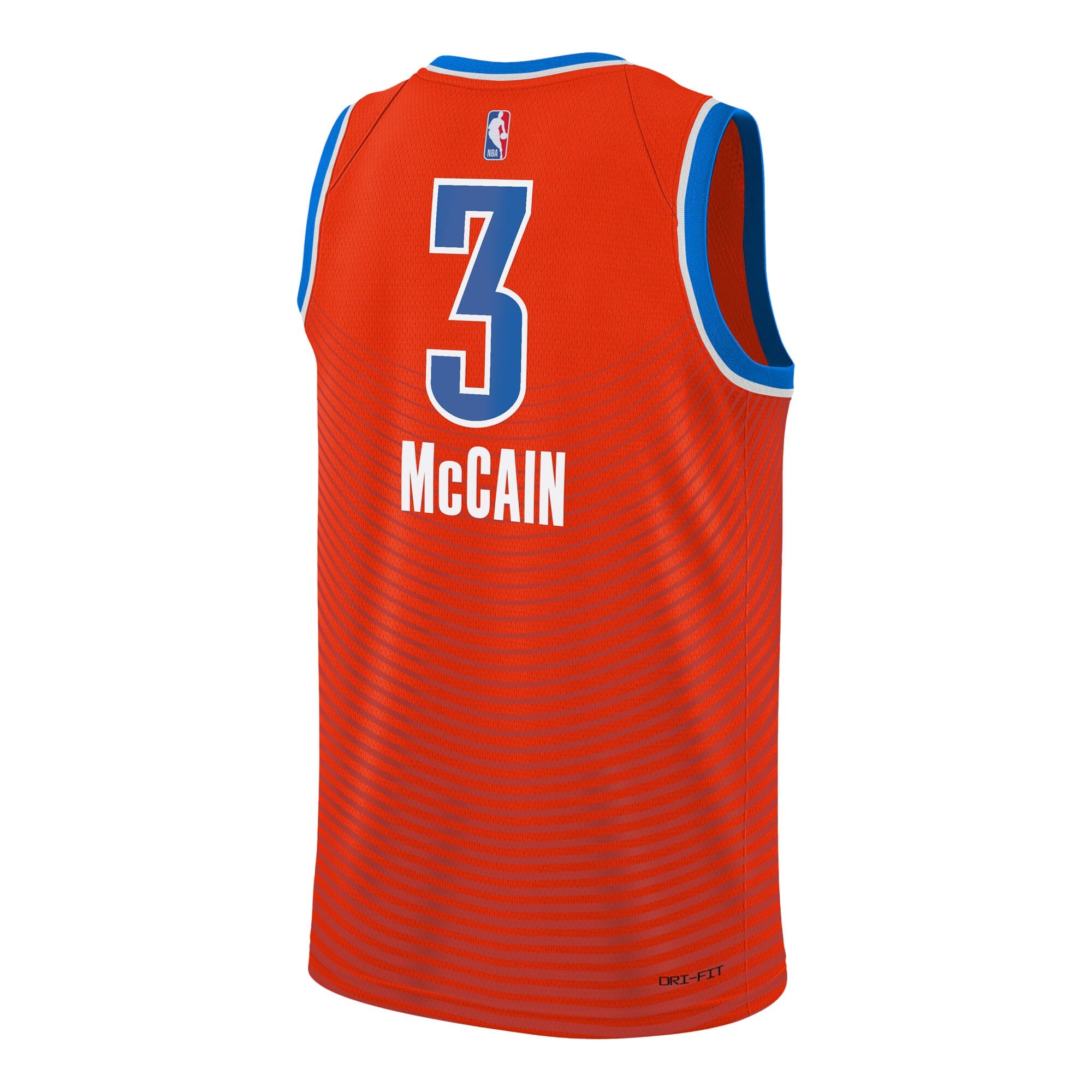 Oklahoma City Thunder Jordan Brand Statement Edition Swingman Jersey - Orange - Jared McCain - Youth NBA Team Jersey Basketball Fan Apparel