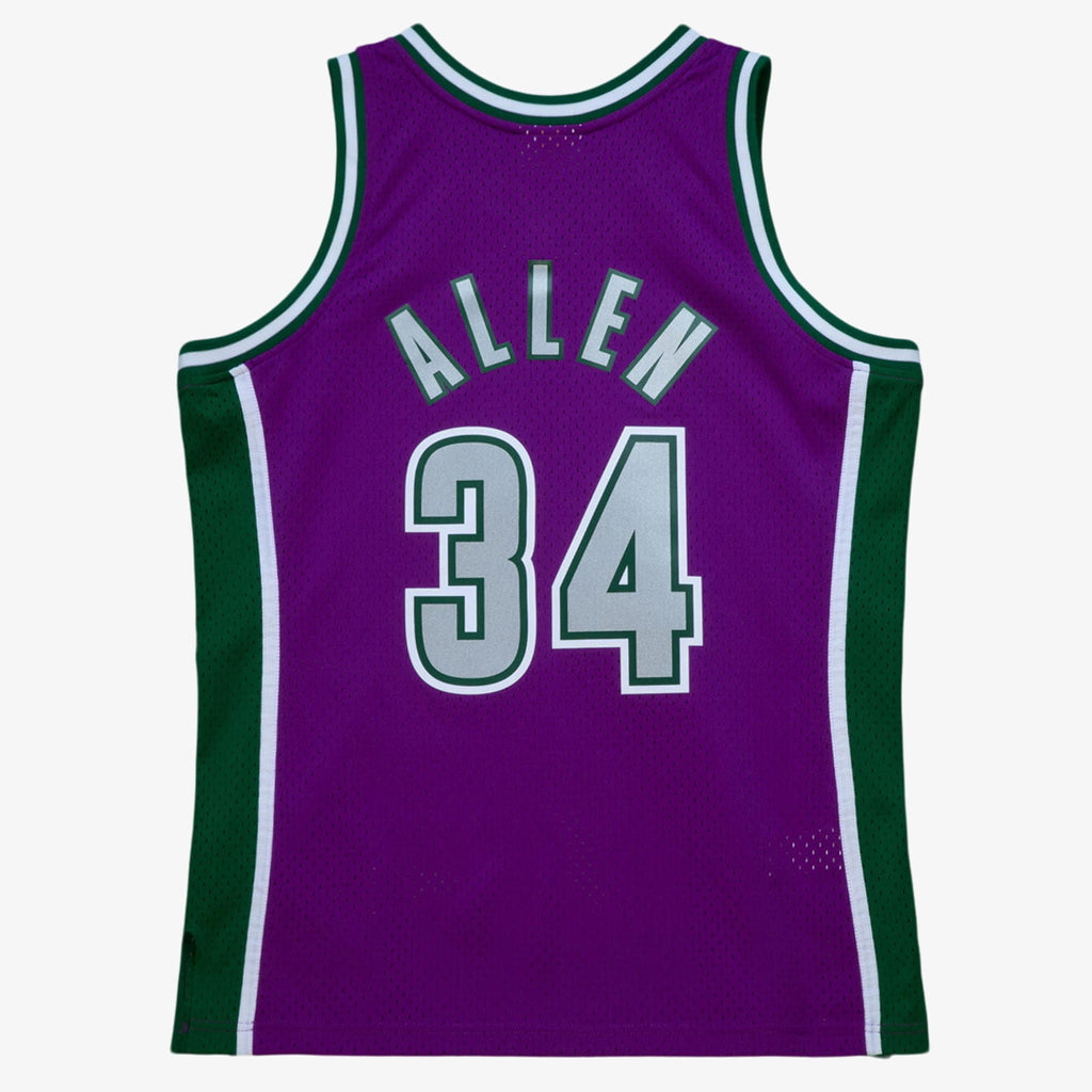 Milwaukee Bucks Mitchell & Ness Swingman Jersey Ray Allen 2001-02 NBA Team Jersey Basketball Fan Apparel