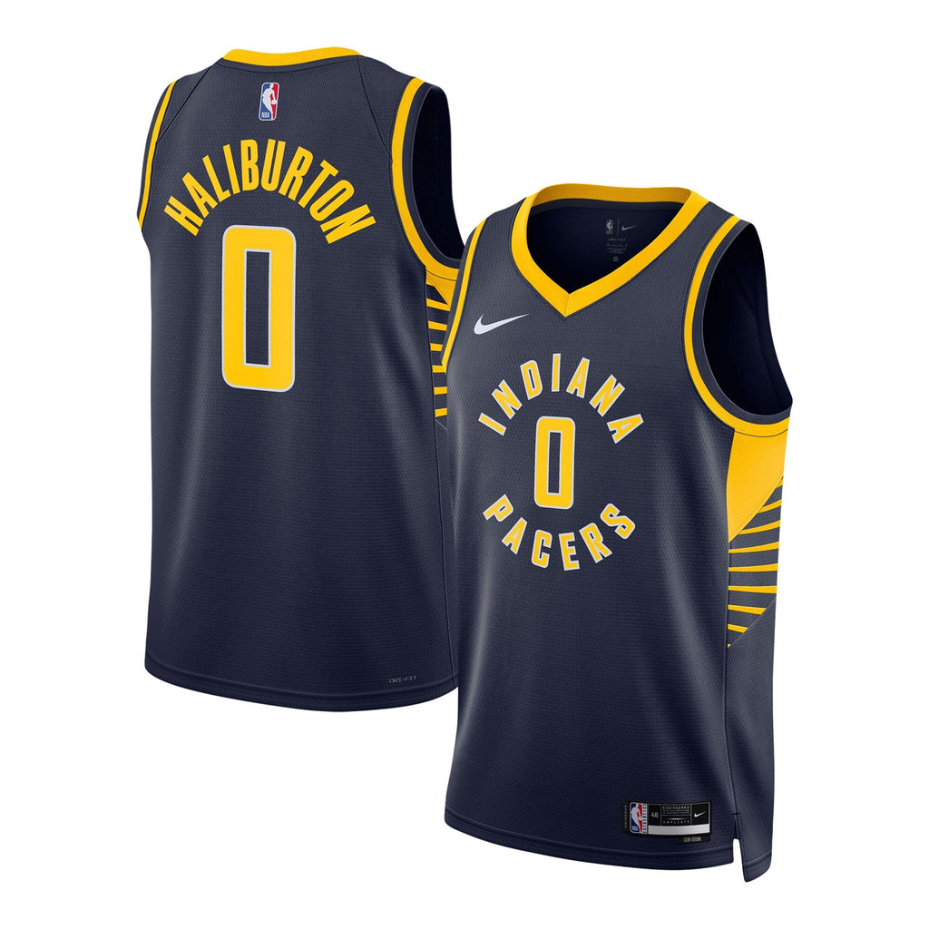 Indiana Pacers Icon Jersey - Haliburton 0 - Unisex NBA Team Jersey Basketball Fan Apparel