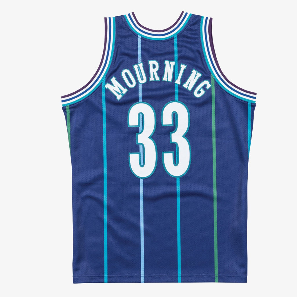 Charlotte Hornets Mitchell & Ness Authentic Jersey Alternate Alonzo Mourning 1994-95 NBA Team Jersey Basketball Fan Apparel