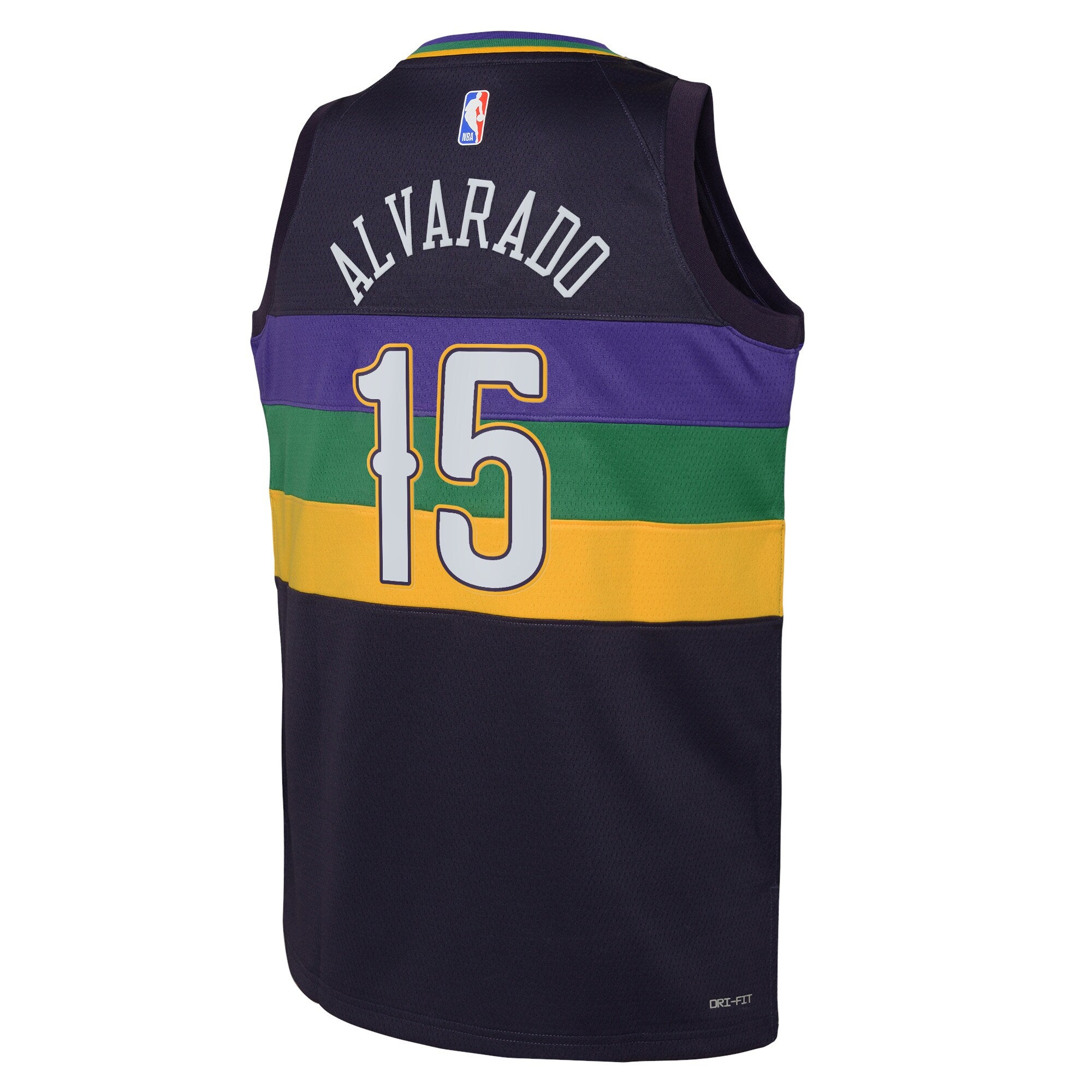 New Orleans Pelicans Nike City Edition Swingman Jersey 22 - Purple - Jose Alvarado - Youth NBA Team Jersey Basketball Fan Apparel