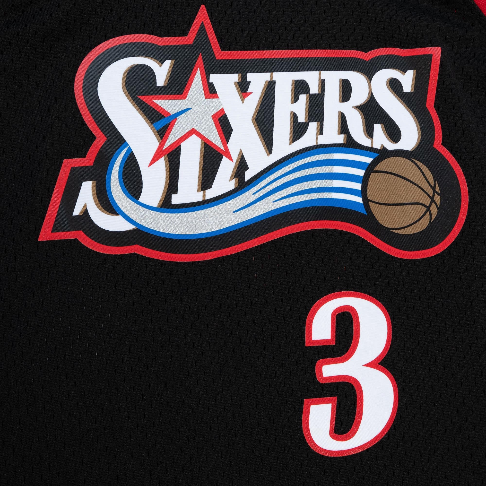 Philadelphia 76ers Mitchell & Ness Allen Iverson 2006 Alternate Spain Authentic Jersey - Black NBA Team Jersey Basketball Fan Apparel
