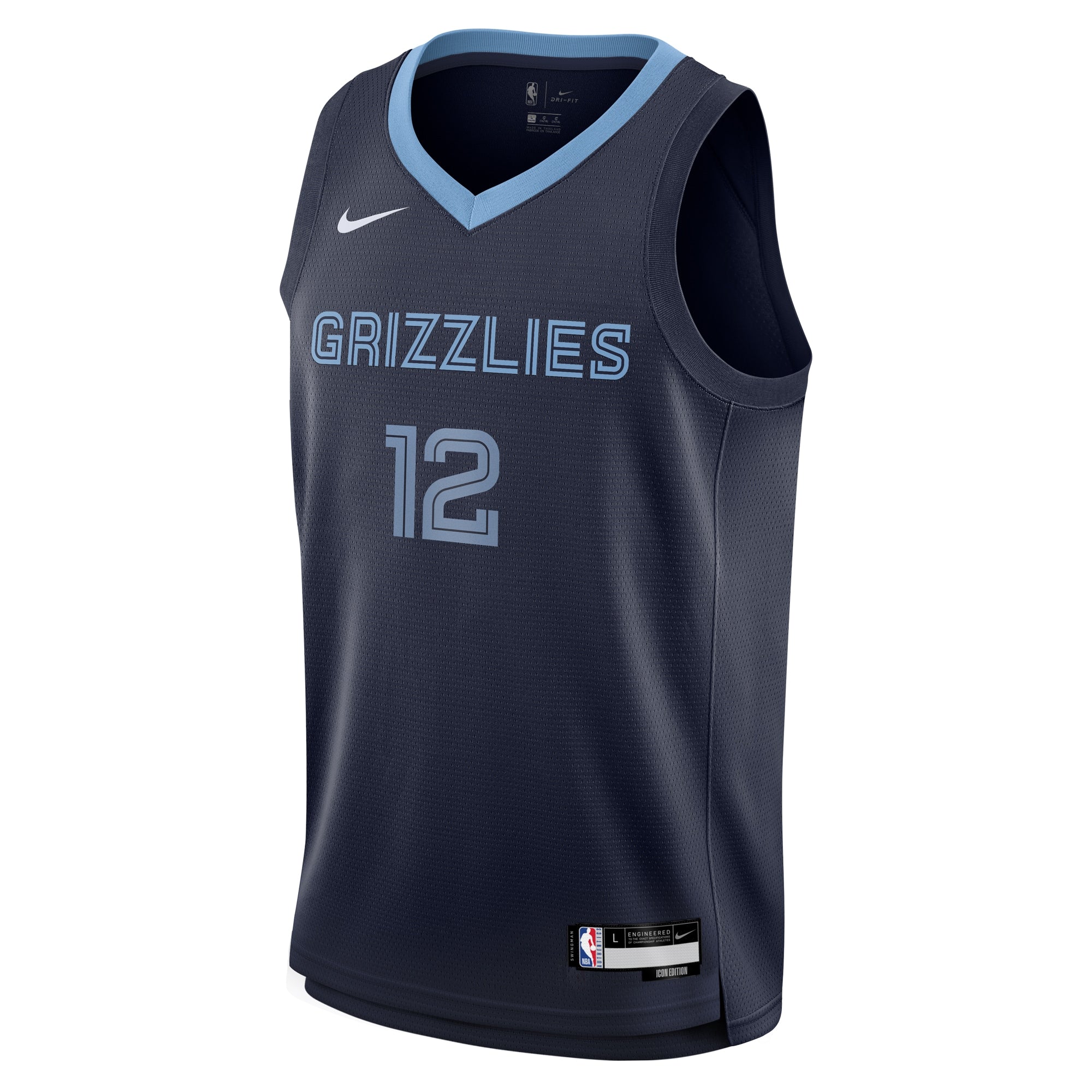 Memphis Grizzlies NBA Youth Icon Swingman Jersey NE - Ja Morant NBA Team Jersey Basketball Fan Apparel