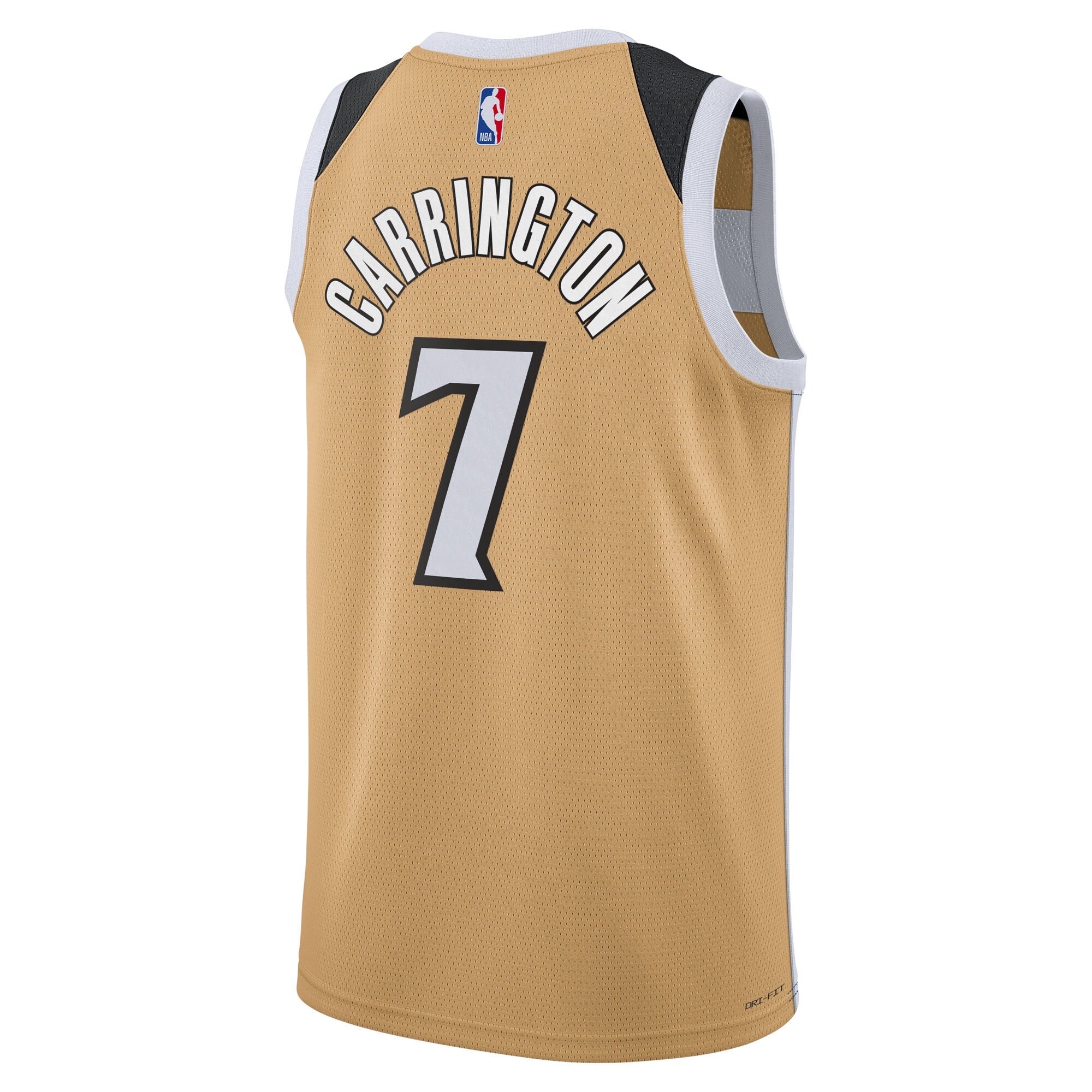 Washington Wizards Nike 2025/26 City Edition Swingman Jersey - Tan - Carlton Carrington - Unisex NBA Team Jersey Basketball Fan Apparel