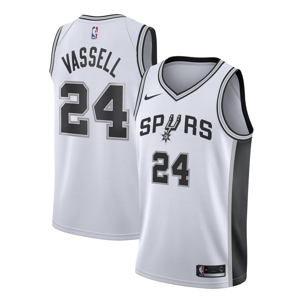 San Antonio Spurs Nike Association Edition Swingman Jersey - White - Devin Vassell - Youth NBA Team Jersey Basketball Fan Apparel