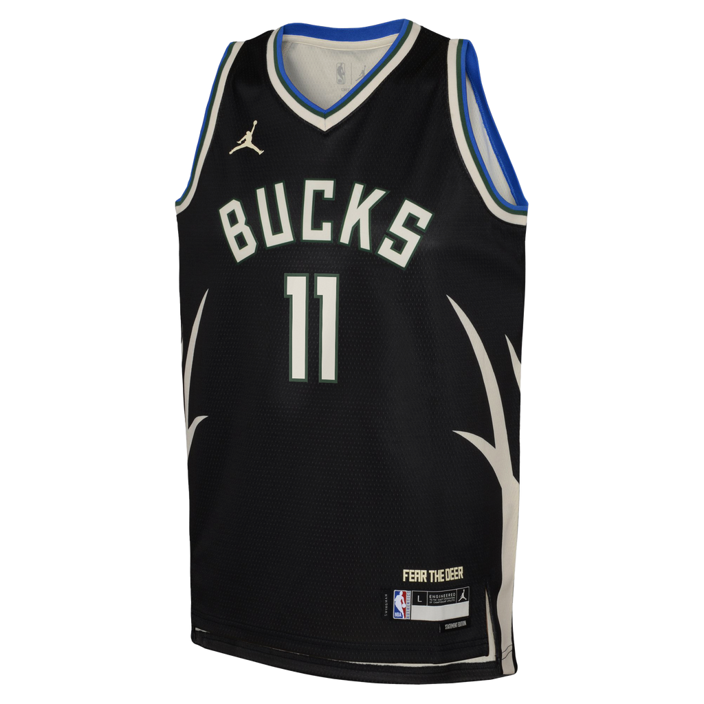 Milwaukee Bucks Jordan Brand Statement Edition Swingman Jersey - Hunter Green - Tyler Herro - Youth NBA Team Jersey Basketball Fan Apparel