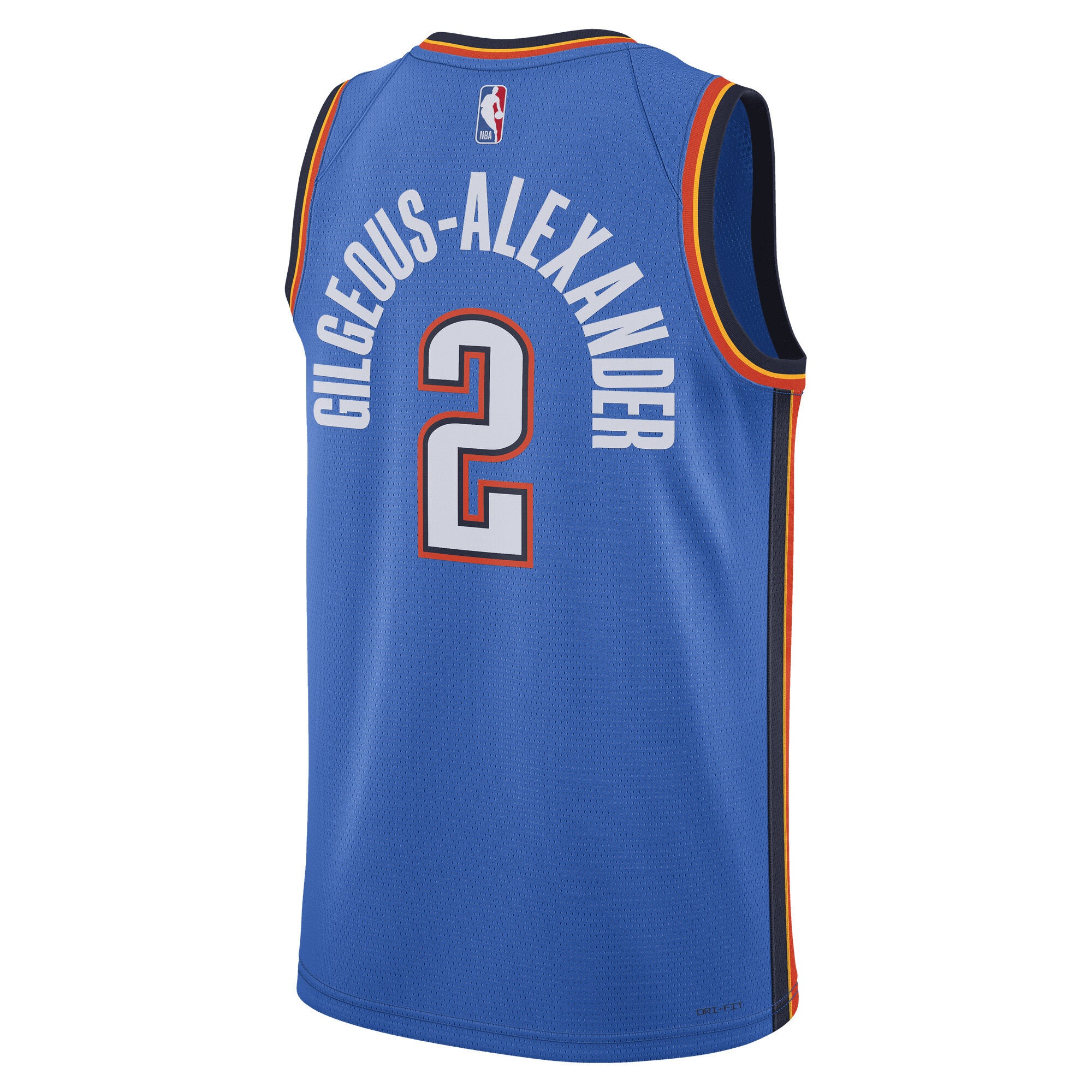 Oklahoma City Thunder Nike Replica Icon Swingman Jersey - Gilgeous-Alexander - Unisex NBA Team Jersey Basketball Fan Apparel
