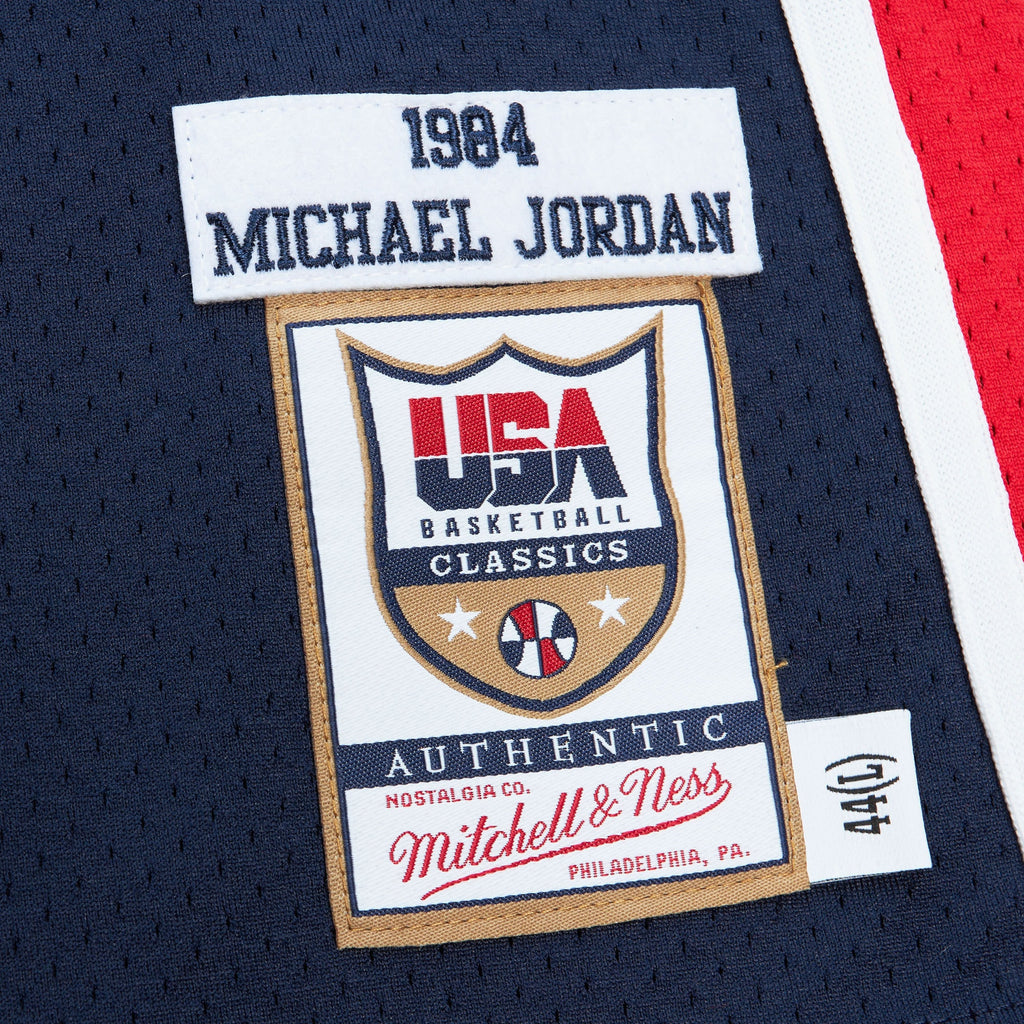 USA Basketball Mitchell & Ness Authentic Jersey Michael Jordan 1984 NBA Team Jersey Basketball Fan Apparel