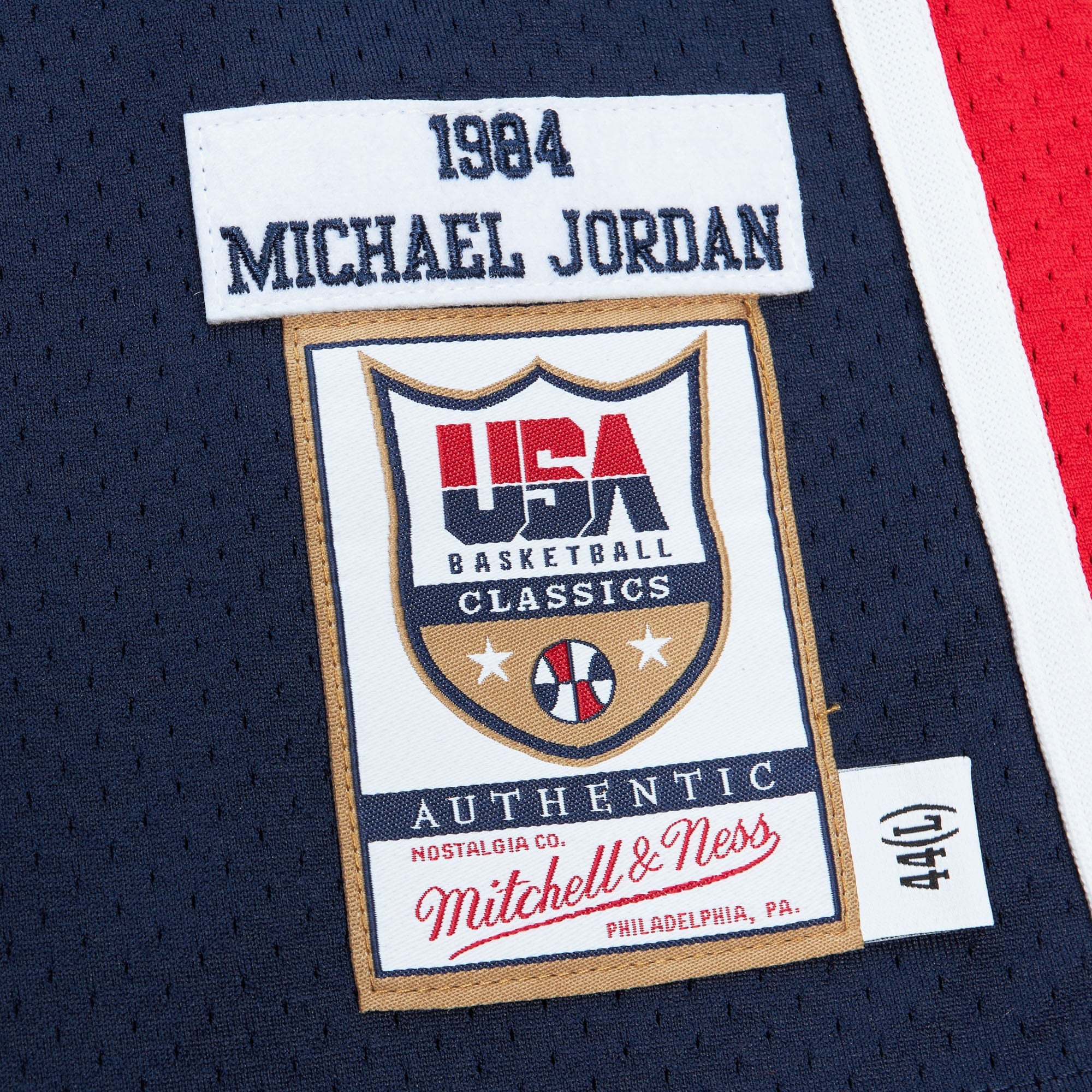 USA Basketball Mitchell & Ness Authentic Jersey Michael Jordan 1984 NBA Team Jersey Basketball Fan Apparel