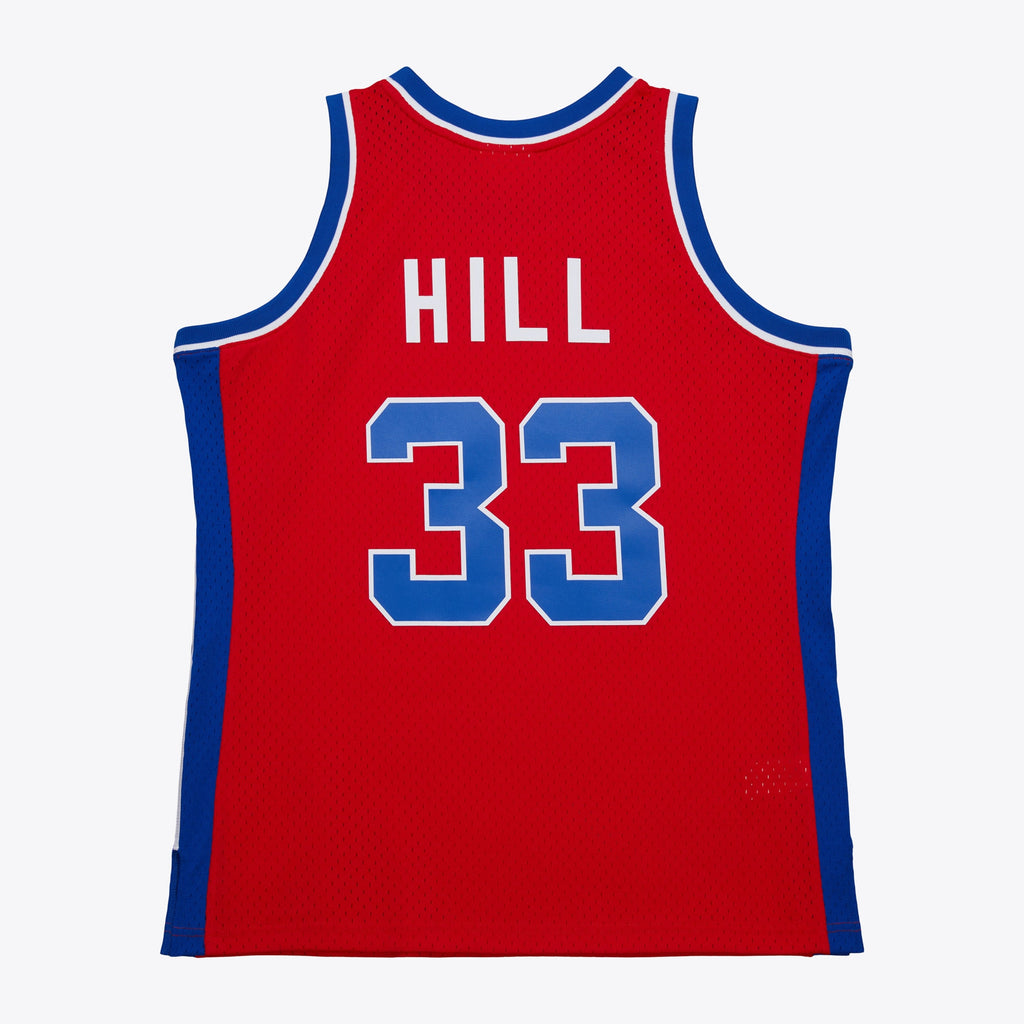 Detroit Pistons Mitchell & Ness Grant Hill 1994 Dark Authentic Jersey - Red NBA Team Jersey Basketball Fan Apparel