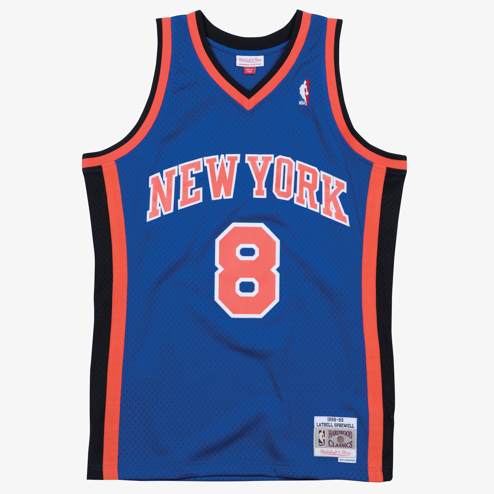 New York Knicks Mitchell & Ness Swingman Jersey Road Latrell Sprewell 1998-99 NBA Team Jersey Basketball Fan Apparel