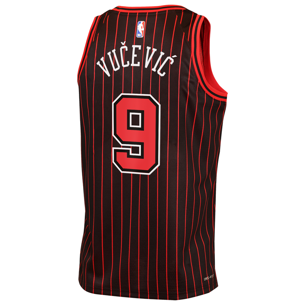 Chicago Bulls Jordan Brand Statement Edition Jersey - Black - Nikola Vučević - Youth NBA Team Jersey Basketball Fan Apparel