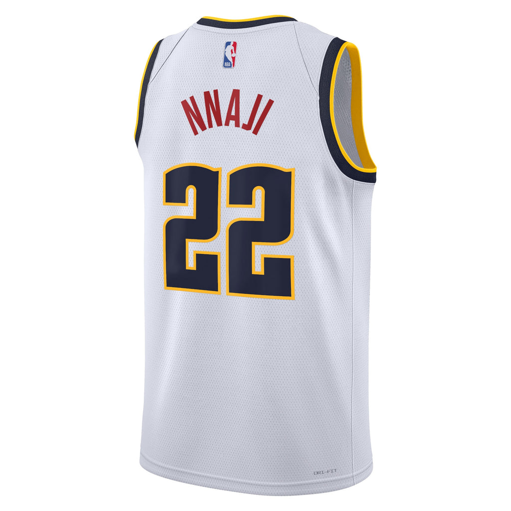 Denver Nuggets Nike Association Edition Swingman Jersey - White - Zeke Nnaji - Unisex NBA Team Jersey Basketball Fan Apparel