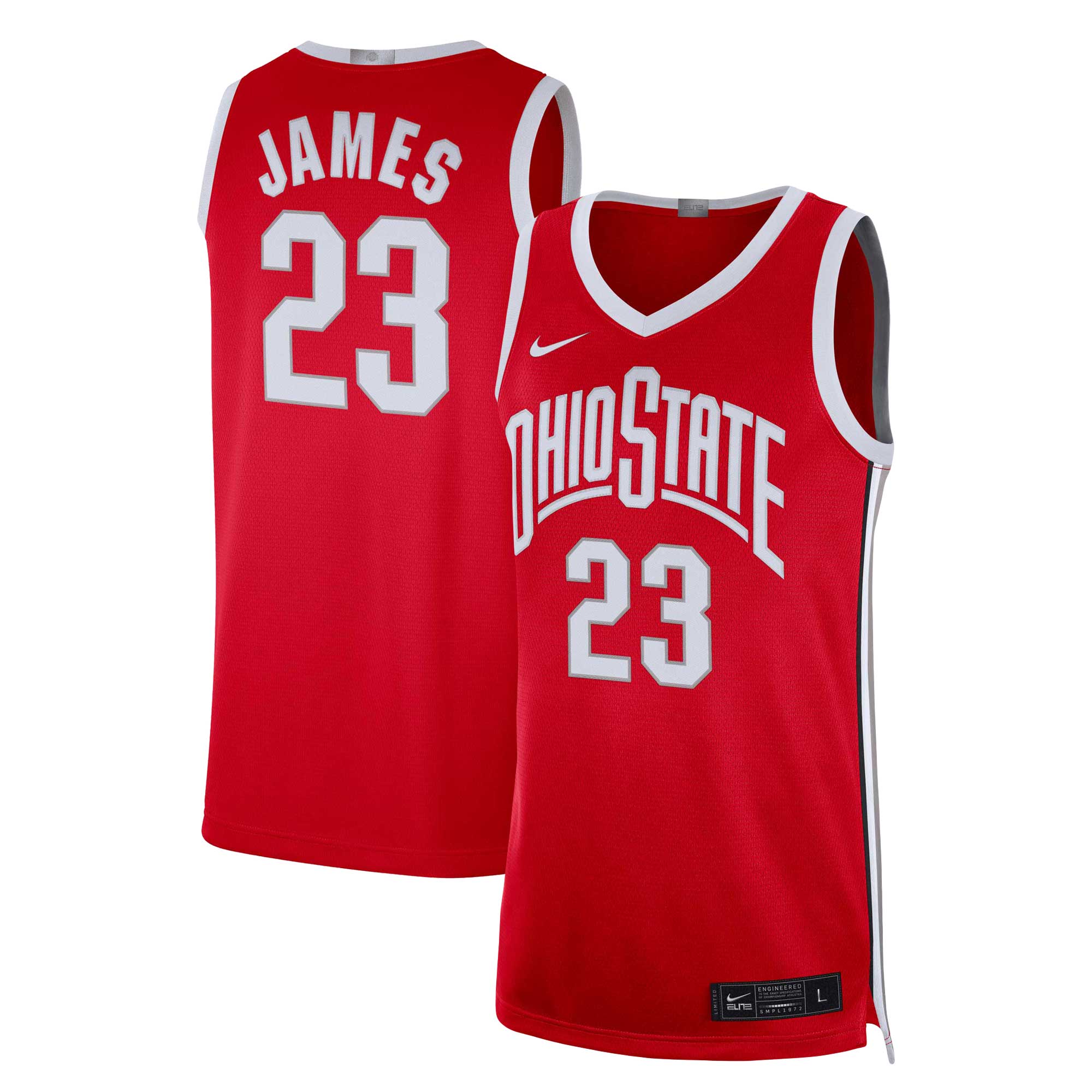 NCAA Ohio College Basketball Jersey - LeBron James - Men's NBA Team Jersey Basketball Fan Apparel