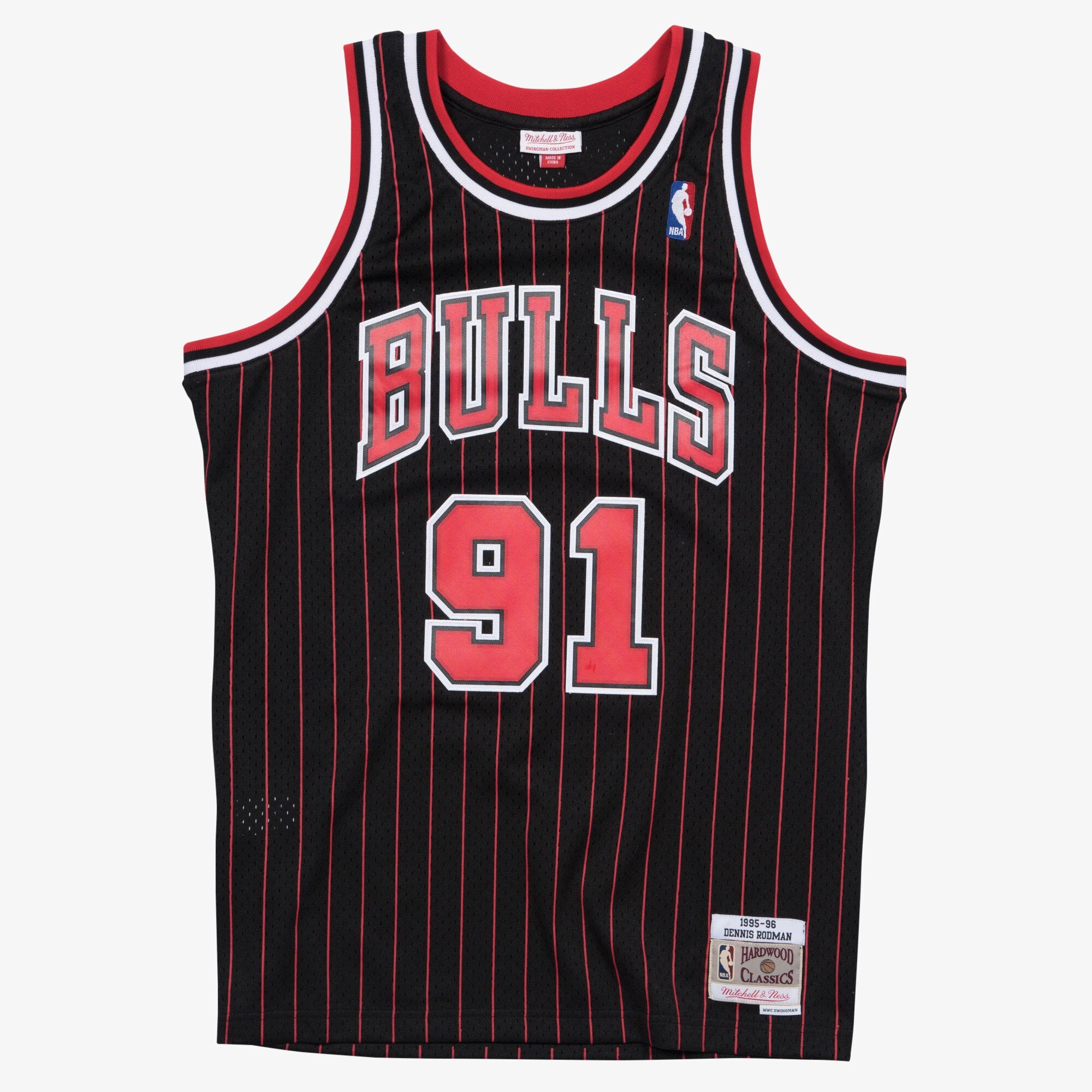 Chicago Bulls Mitchell & Ness Swingman Jersey Alternate Dennis Rodman 1995-96 NBA Team Jersey Basketball Fan Apparel