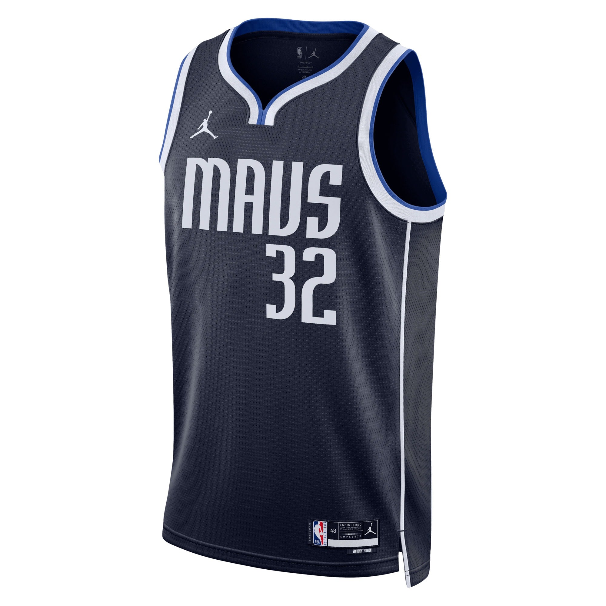 Dallas Mavericks Jordan Brand Statement Edition Swingman Jersey NBA 2025 First Round Draft Pick - Navy - Cooper Flagg - Unisex NBA Team Jersey Basketb