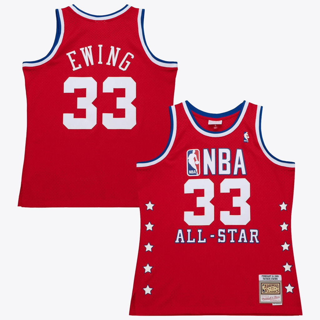 NBA Mitchell & Ness Patrick Ewing 1989 All-Star Swingman Authentic Jersey - Scarlet NBA Team Jersey Basketball Fan Apparel
