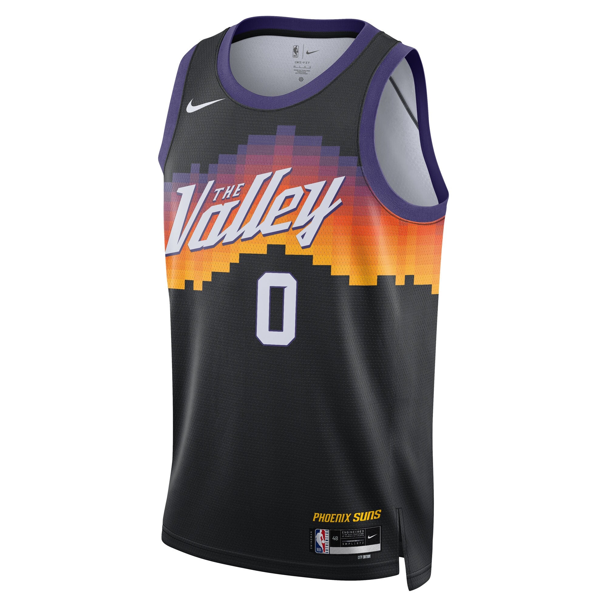 Phoenix Suns Nike 2025/26 City Edition Swingman Jersey - Black - Ryan Dunn - Unisex NBA Team Jersey Basketball Fan Apparel