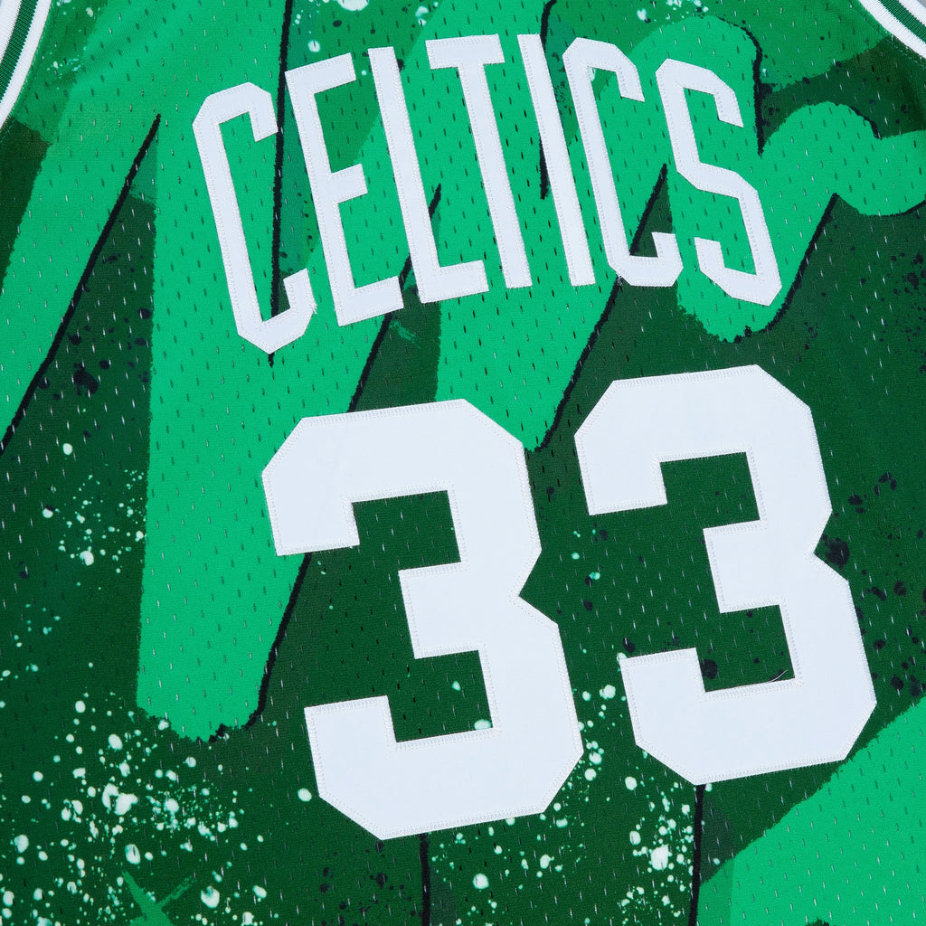 Boston Celtics Mitchell & Ness Larry Bird 1985 Hyper Hoops Swingman Jersey - Green NBA Team Jersey Basketball Fan Apparel