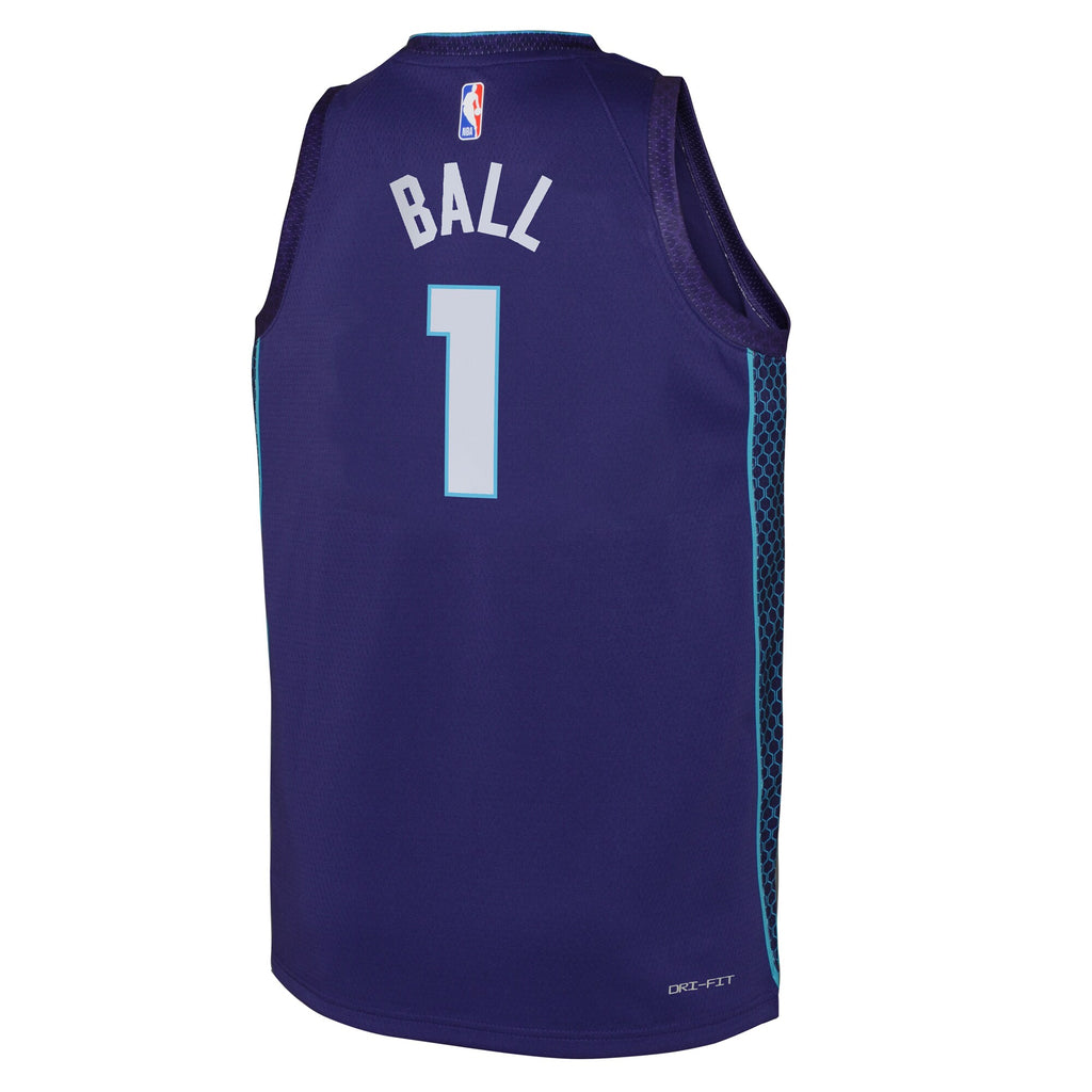 Charlotte Hornets NBA Statement Swingman Jersey - Lamelo Ball - Youth NBA Team Jersey Basketball Fan Apparel