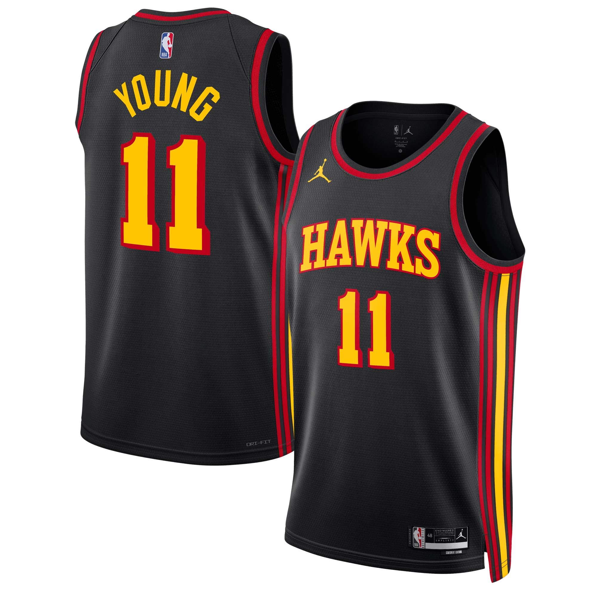 Atlanta Hawks Jordan Brand Statement Edition Swingman Jersey -Trae Young - Unisex NBA Team Jersey Basketball Fan Apparel