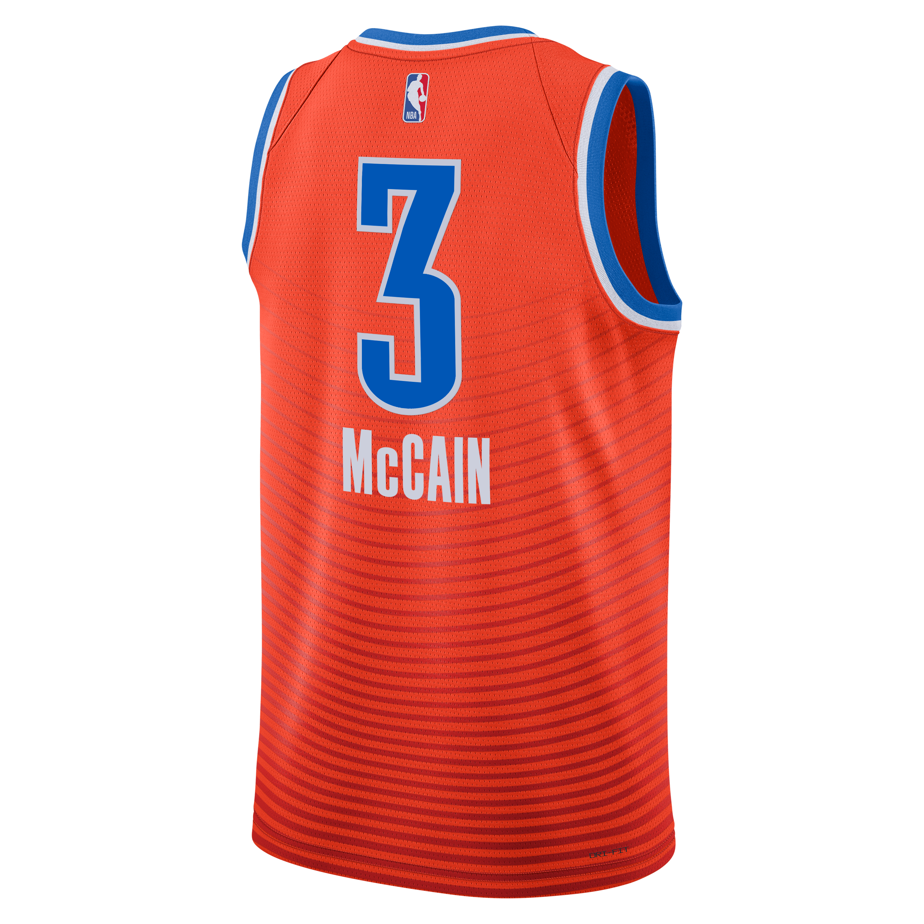Oklahoma City Thunder Jordan Brand Statement Edition Swingman Jersey - Orange - Jared McCain - Unisex NBA Team Jersey Basketball Fan Apparel