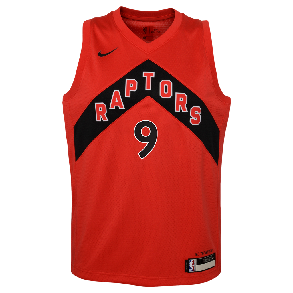 Toronto Raptors Nike Icon Edition Swingman Jersey - Red - RJ Barrett - Youth NBA Team Jersey Basketball Fan Apparel