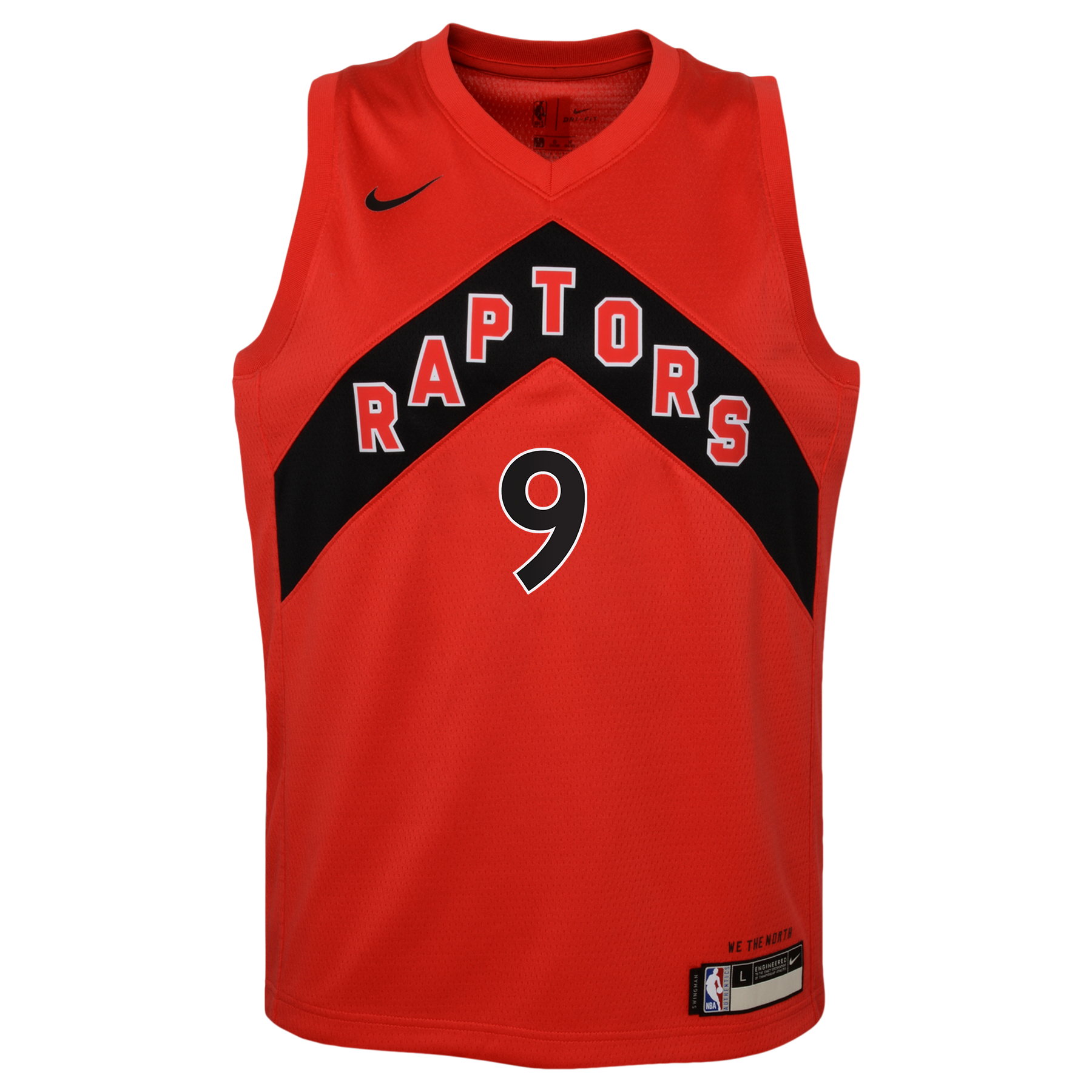 Toronto Raptors Nike Icon Edition Swingman Jersey - Red - RJ Barrett - Youth NBA Team Jersey Basketball Fan Apparel