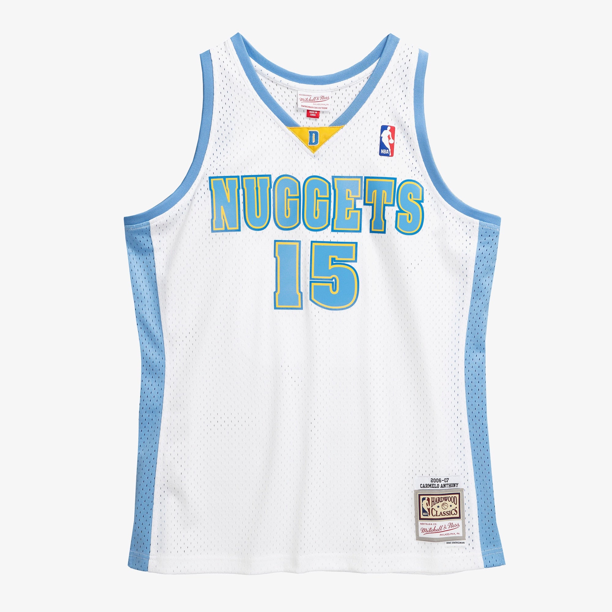 Denver Nuggets Mitchell & Ness Carmelo Anthony 2006 Swingman Authentic Jersey - White NBA Team Jersey Basketball Fan Apparel